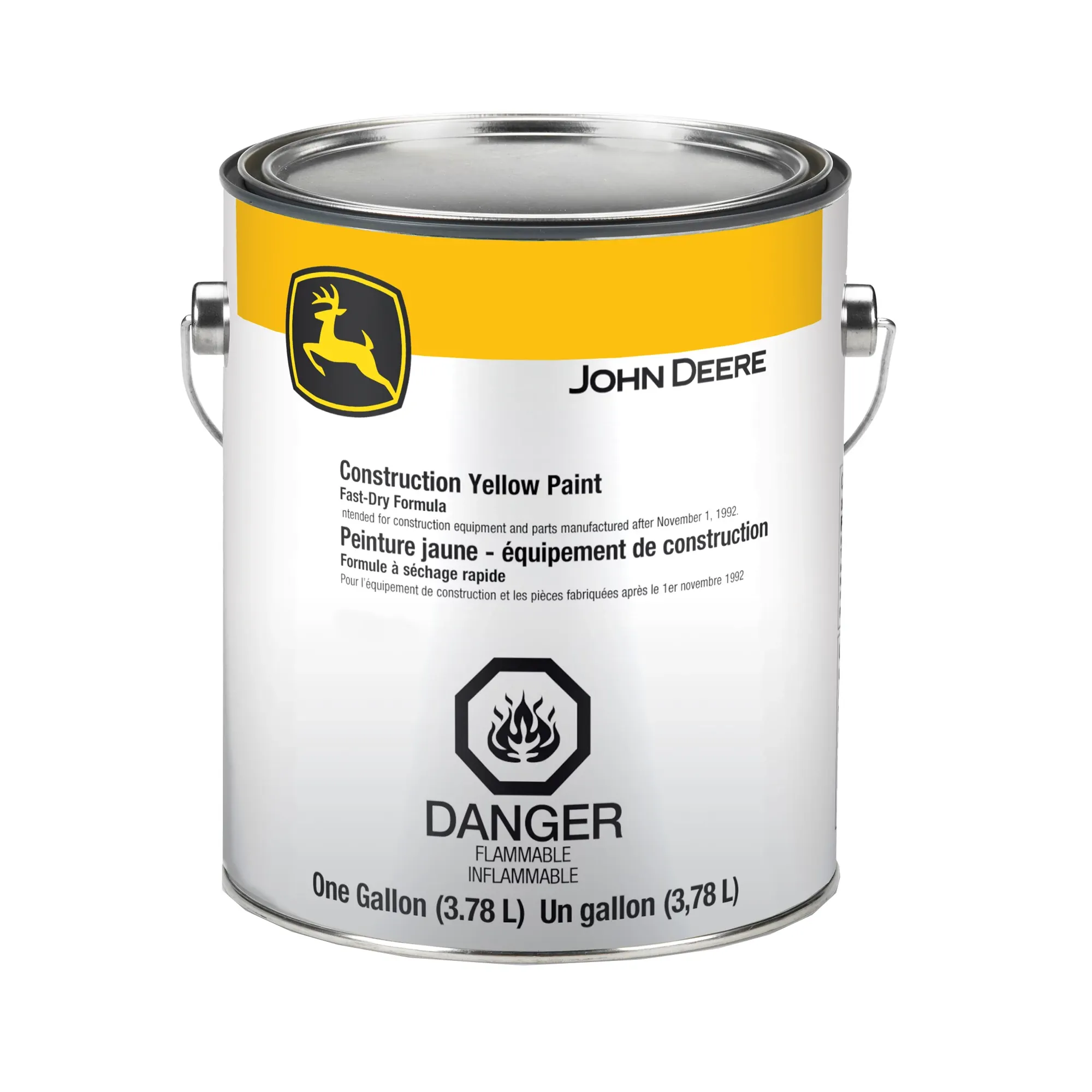 John Deere Construction Yellow Paint (Low VOC), 3.78 Liter (1 Gallon) - TY25666