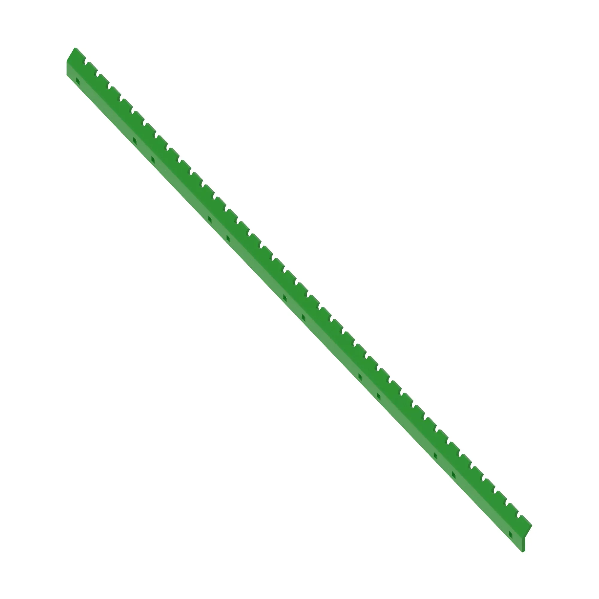 John Deere Backswept Serrated Beater Wing Wear Strip - H201915