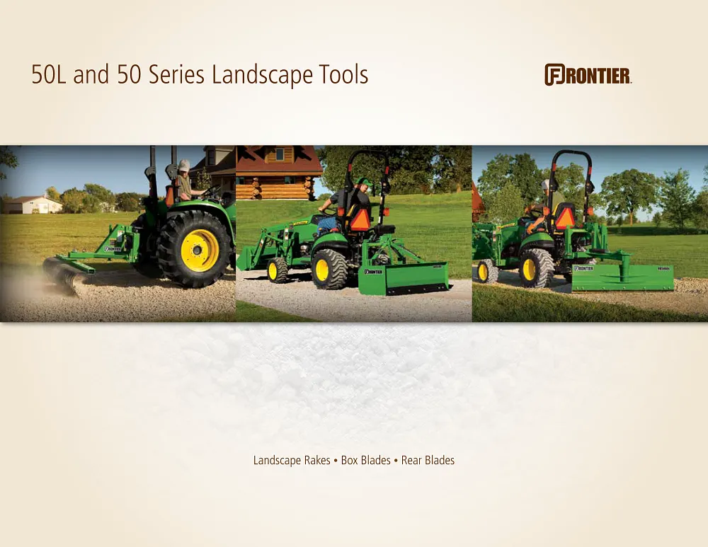 Series 50L and 50 Landscape Tools Brochure cover