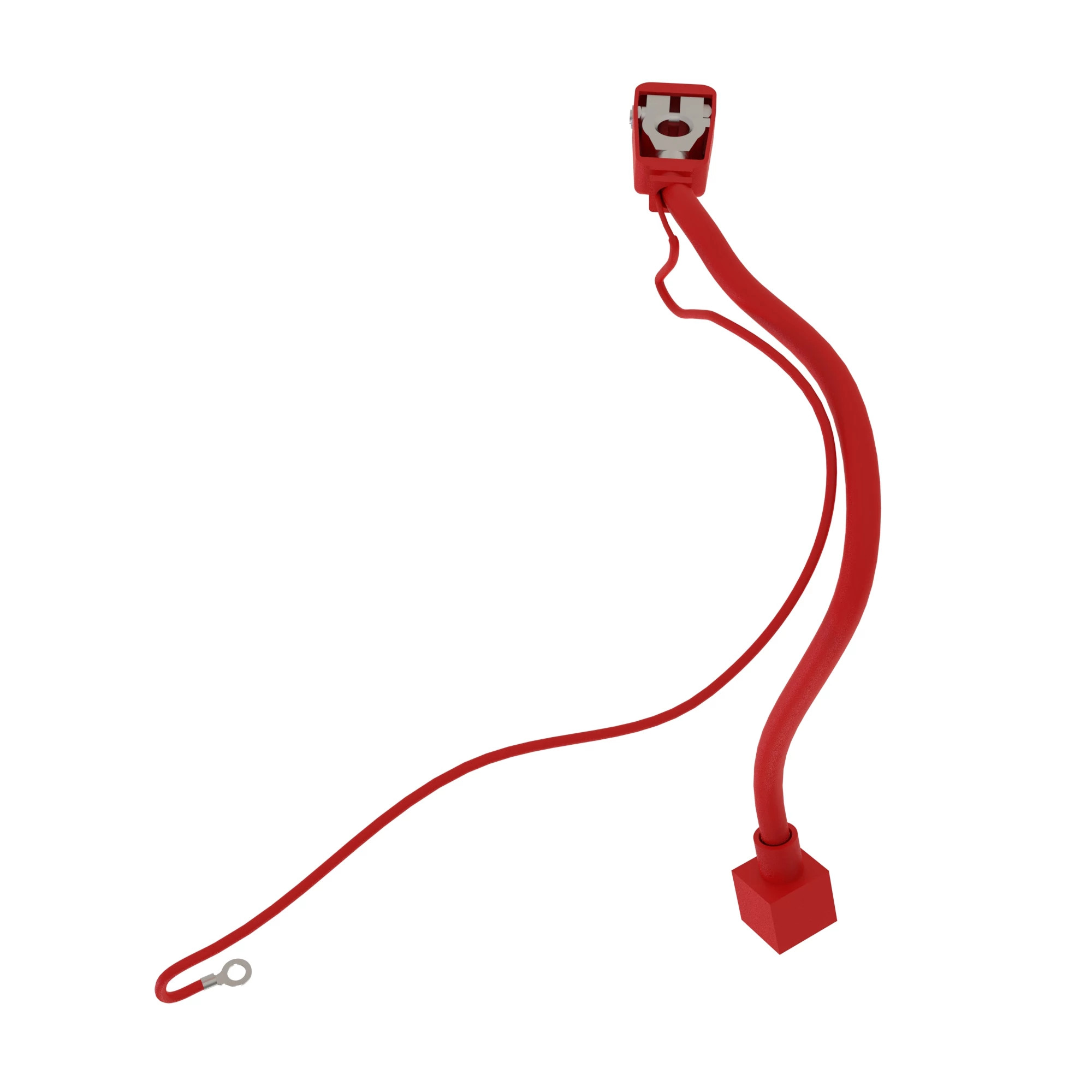 John Deere Single Positive Battery Cable with Eyelet, Length 563 mm - AT402137