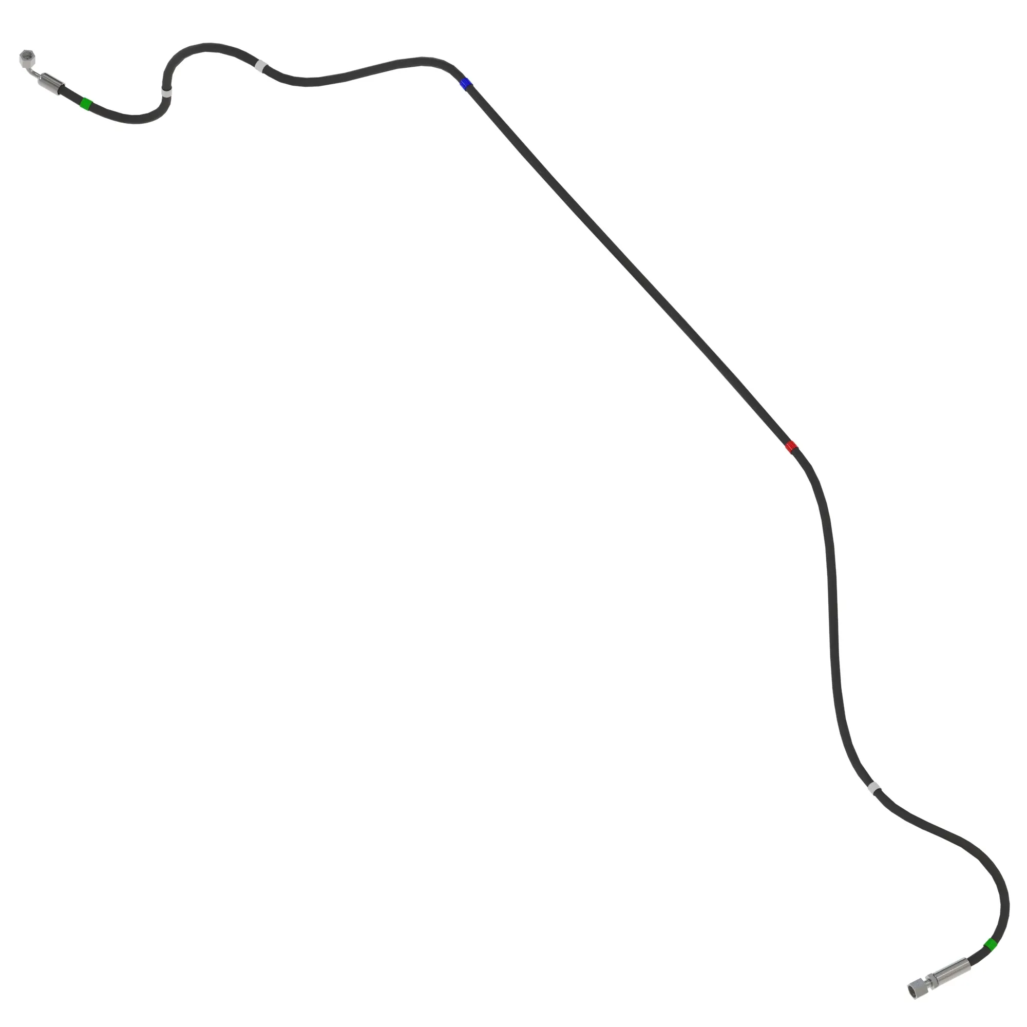 John Deere Tread Adjust Fabricated Hydraulic Hose (Tread-Out) - AN406600