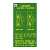 John Deere Header Latch Plates Label - H236874