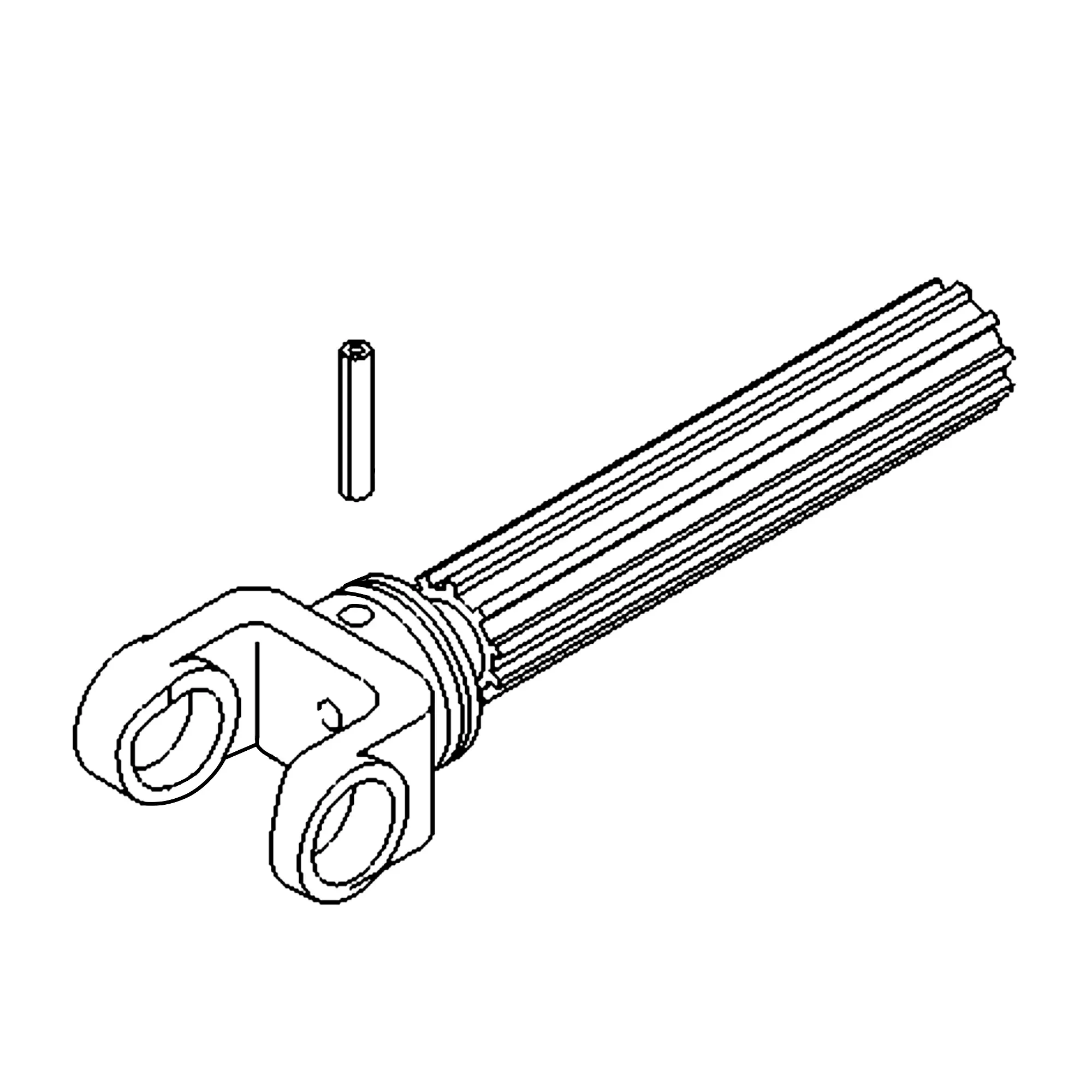 John Deere Yoke with Shaft - AH235122