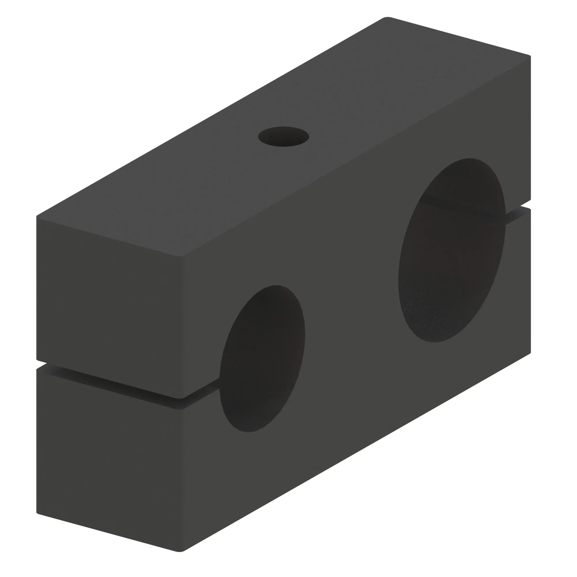 RUBBER CLAMP, 2 HOLES FOR
1.00" AND 1.25" HOSES