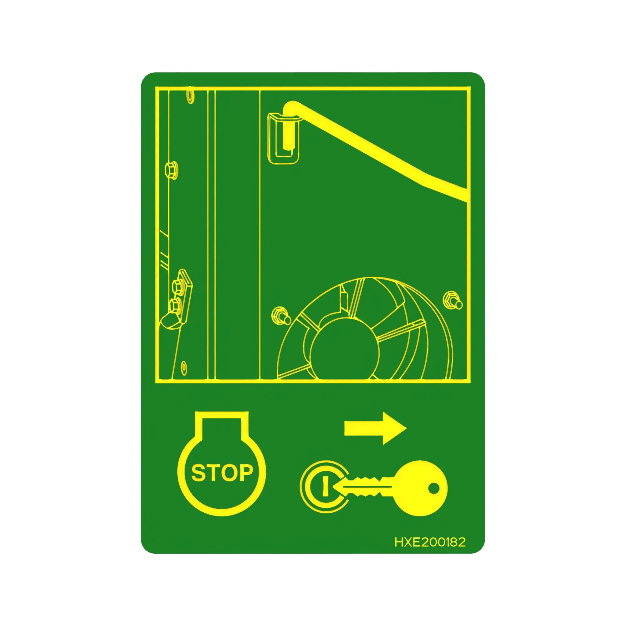 John Deere Label - HXE200182