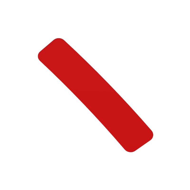 LABEL, RETROFLECTIVE RED