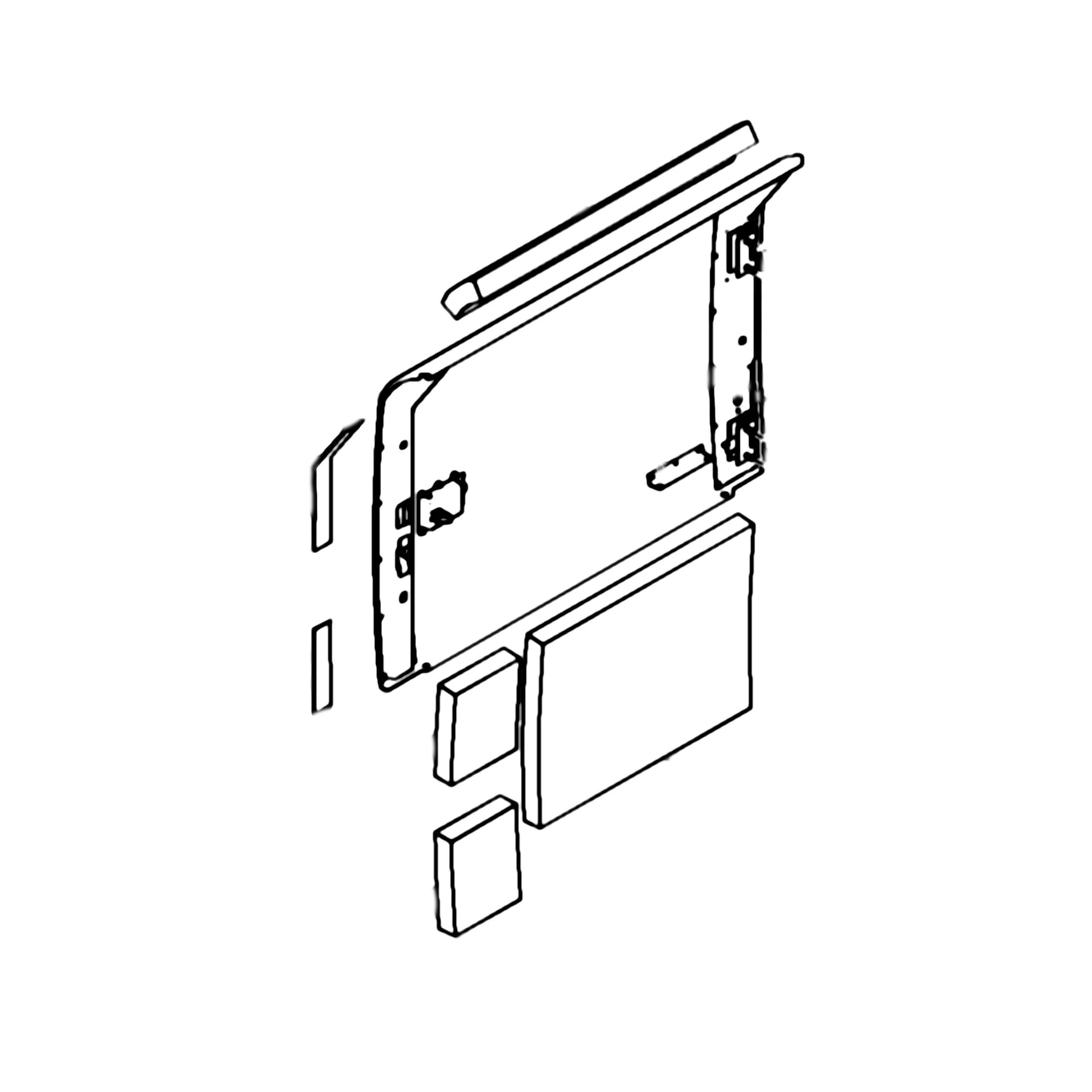 John Deere Hydraulic Pump Compartment Door - FF508144