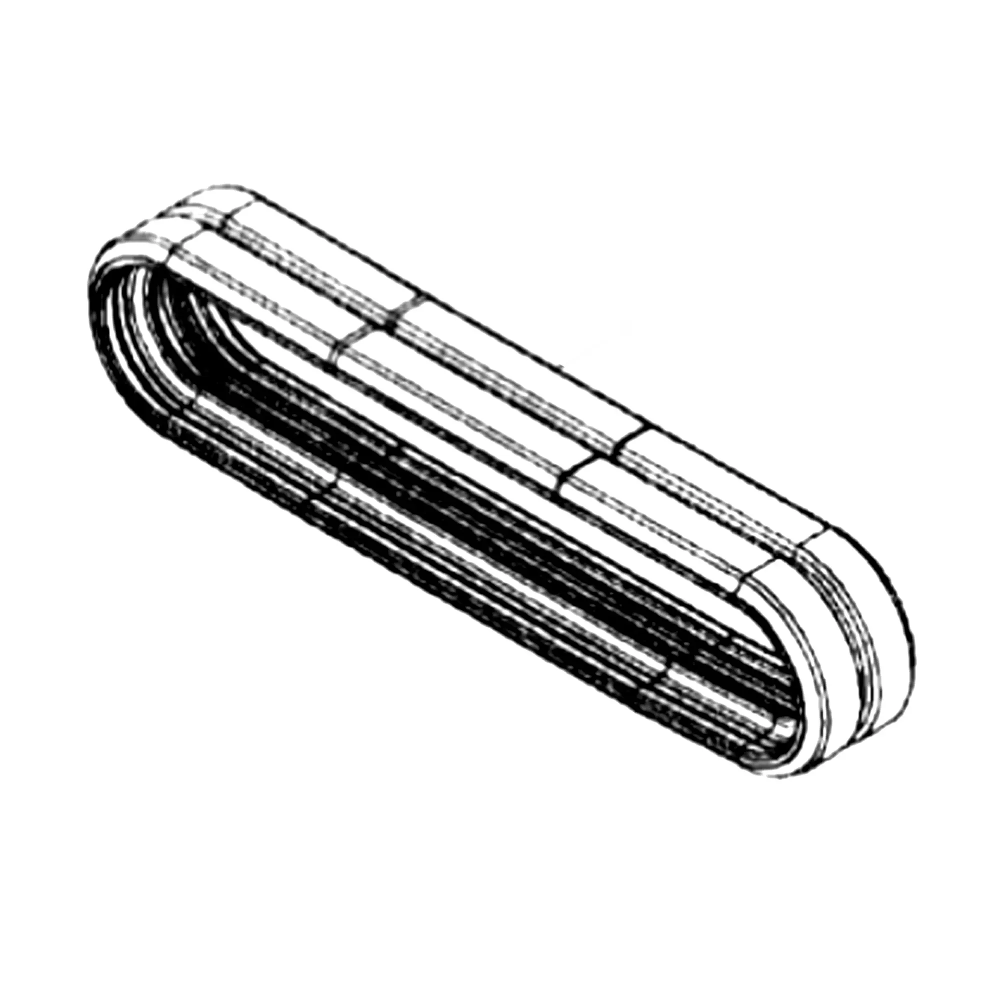 John Deere T Tread Pattern Rubber Track, Width 230 mm, Pitch 48 mm, Links 70 - FYD00003865