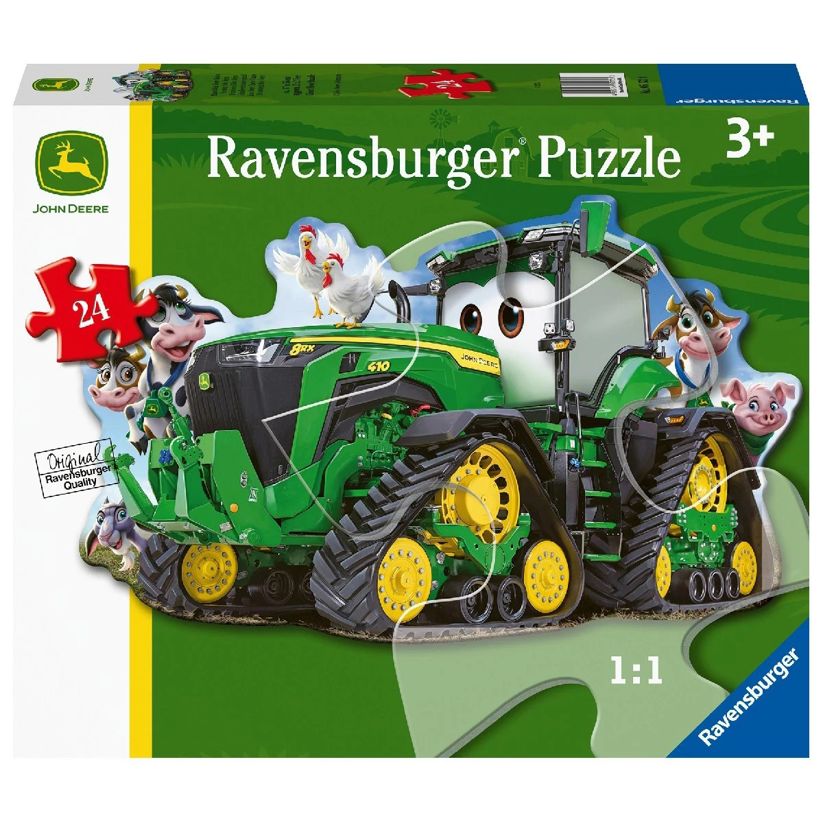 "24 Piece Tractor Shaped Puzzle"