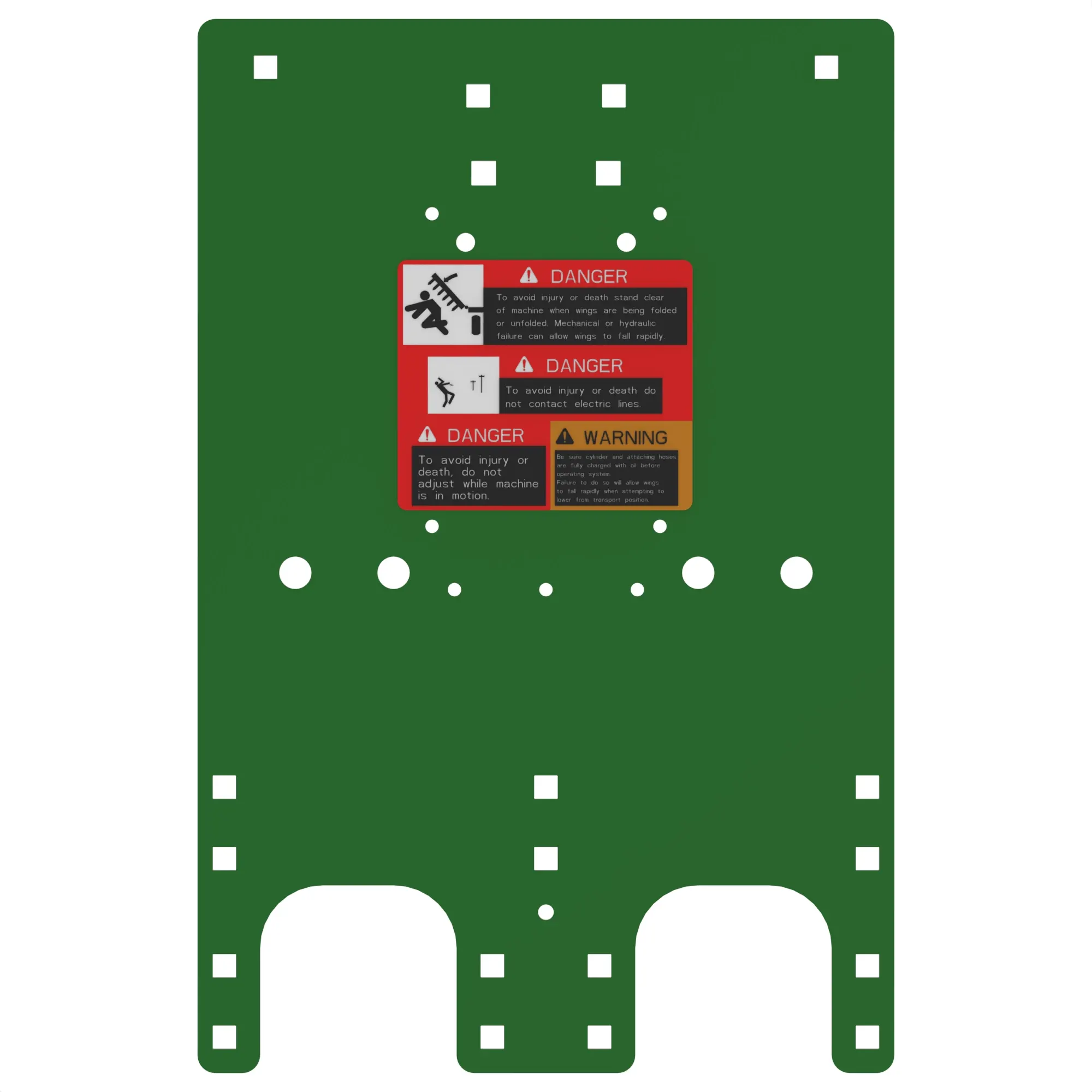 PLATE, PLATE, WITH DECALS FOR 12' M