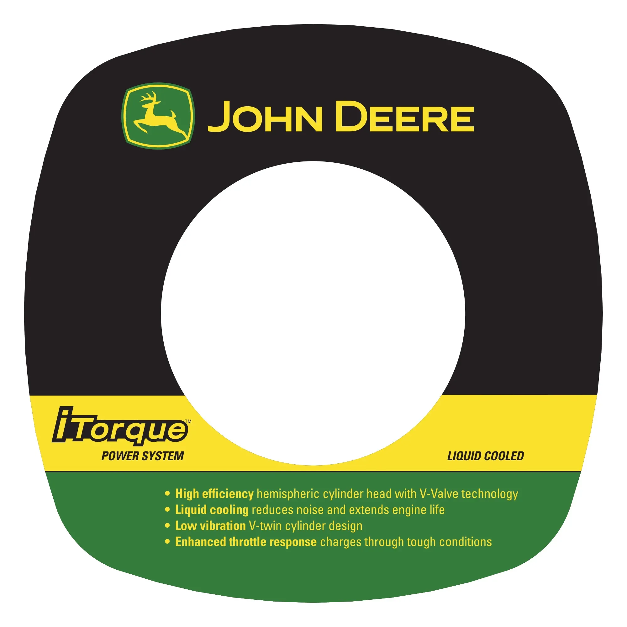 John Deere Air Cleaner Cover Label - M154728