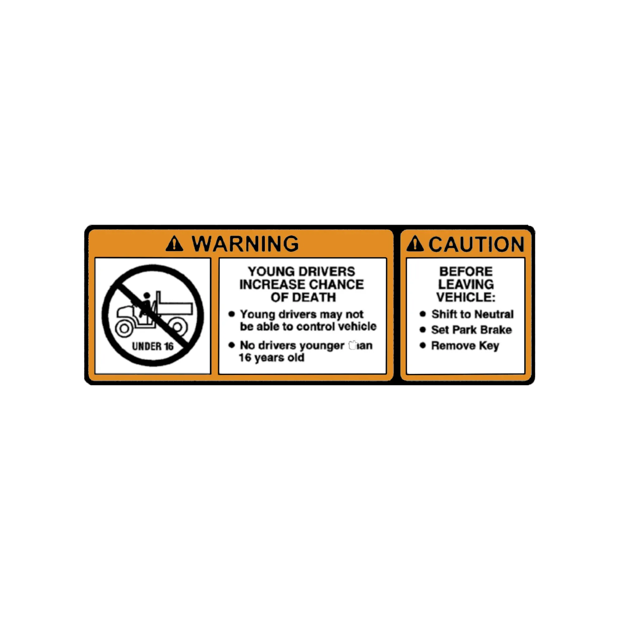 John Deere Safety Sign, Electric Caution - M150929