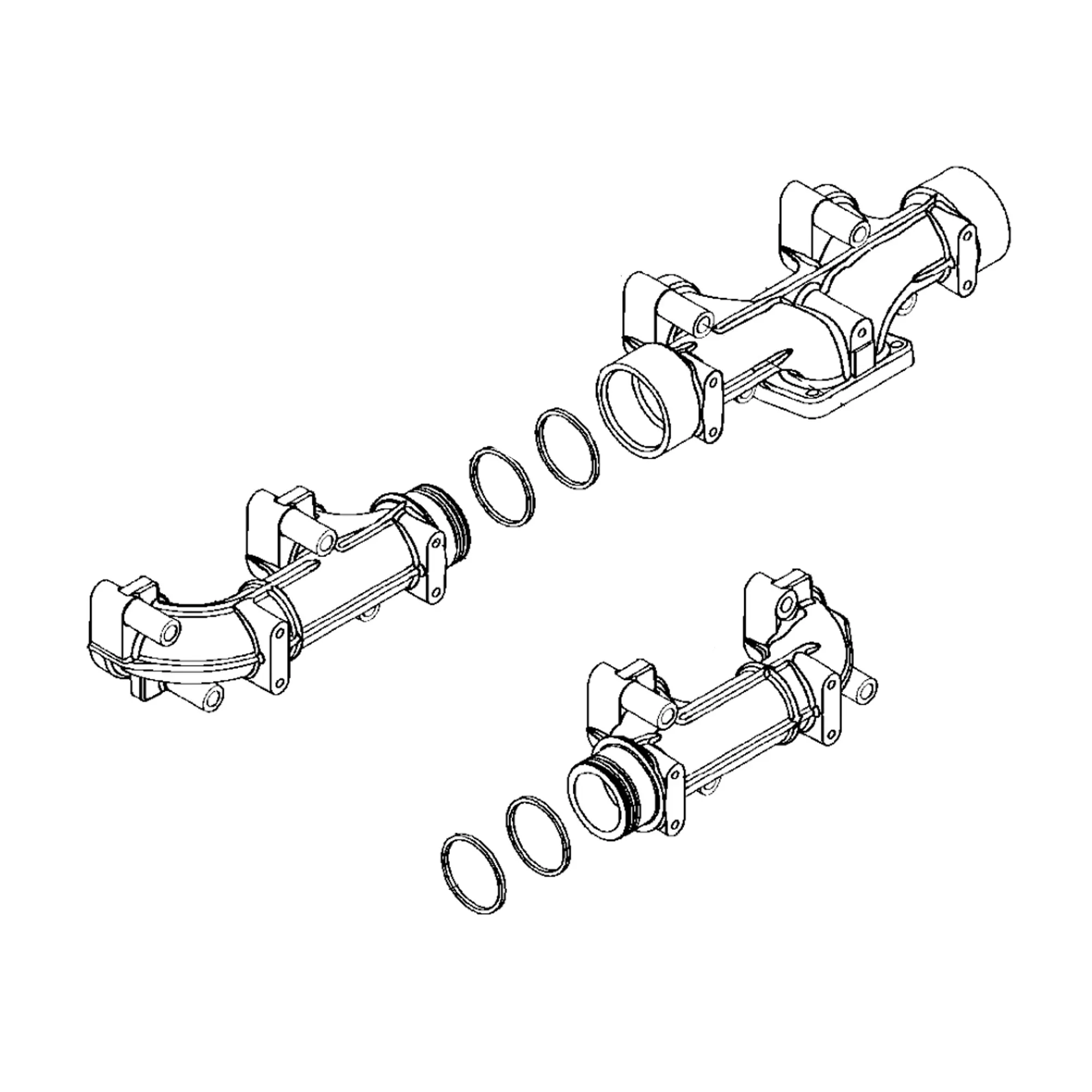 John Deere Exhaust Manifold - LW10115479