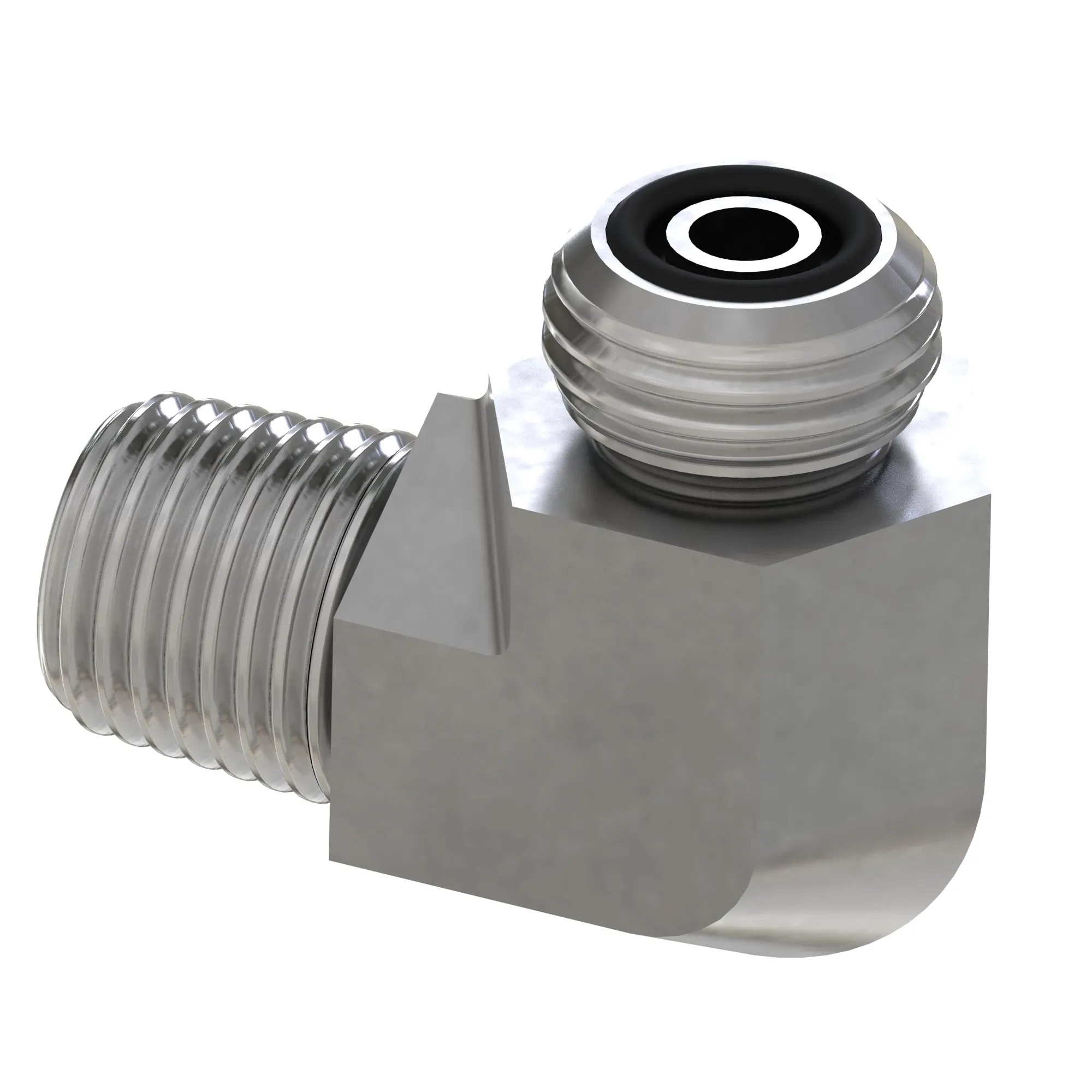 STUD ELBOW, ORFS TO PIPE W/O-RING