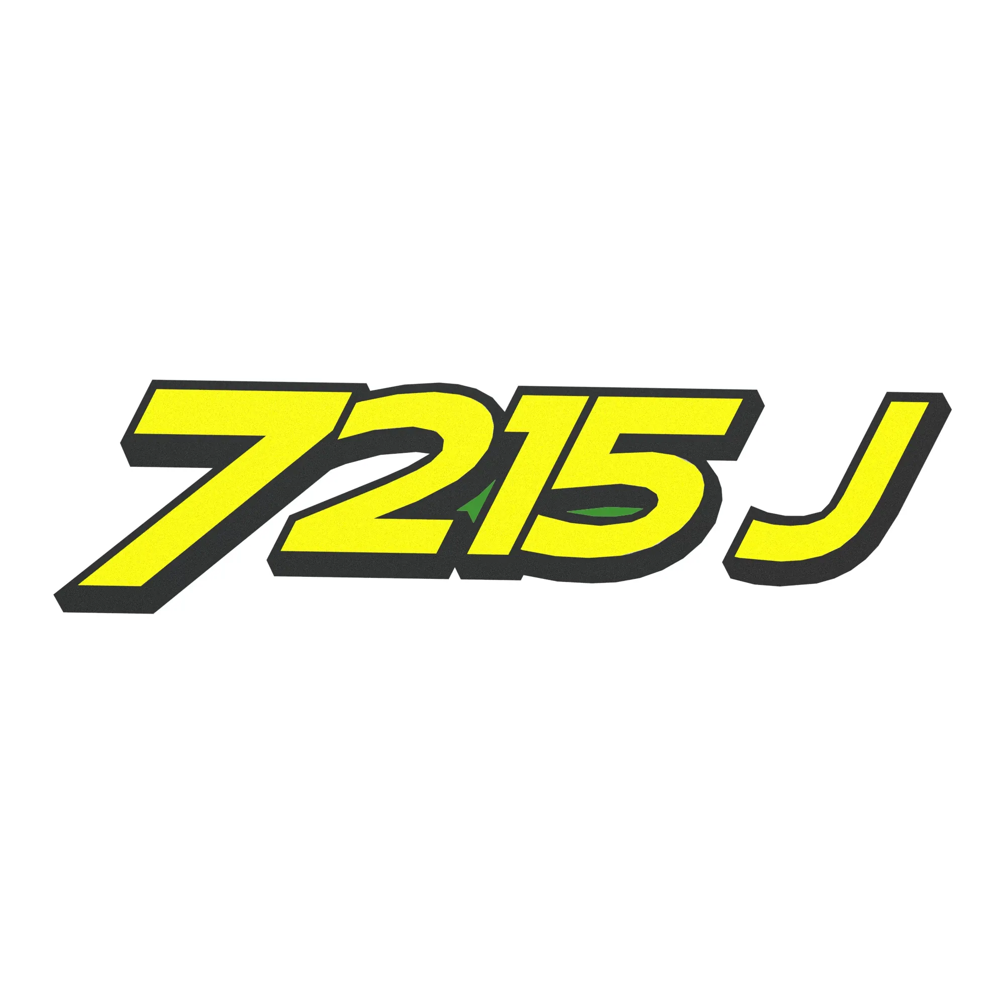 John Deere 7215J Label, Left Side - R557259