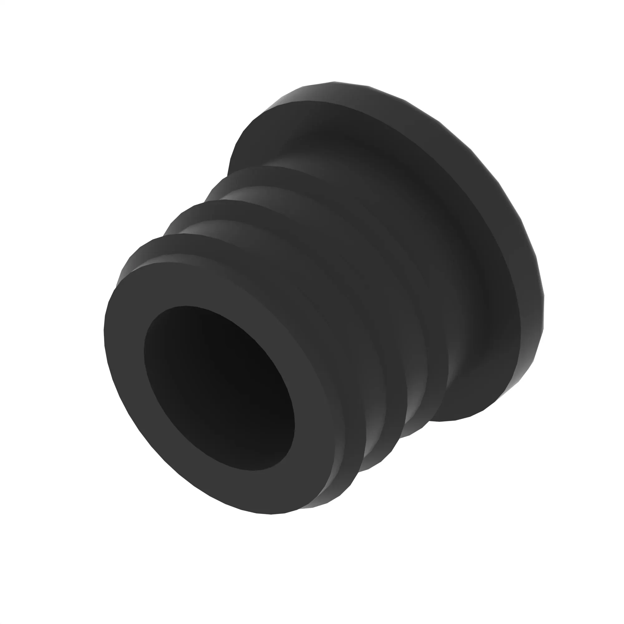 Plug, End-Cap in 20X1-2 Black