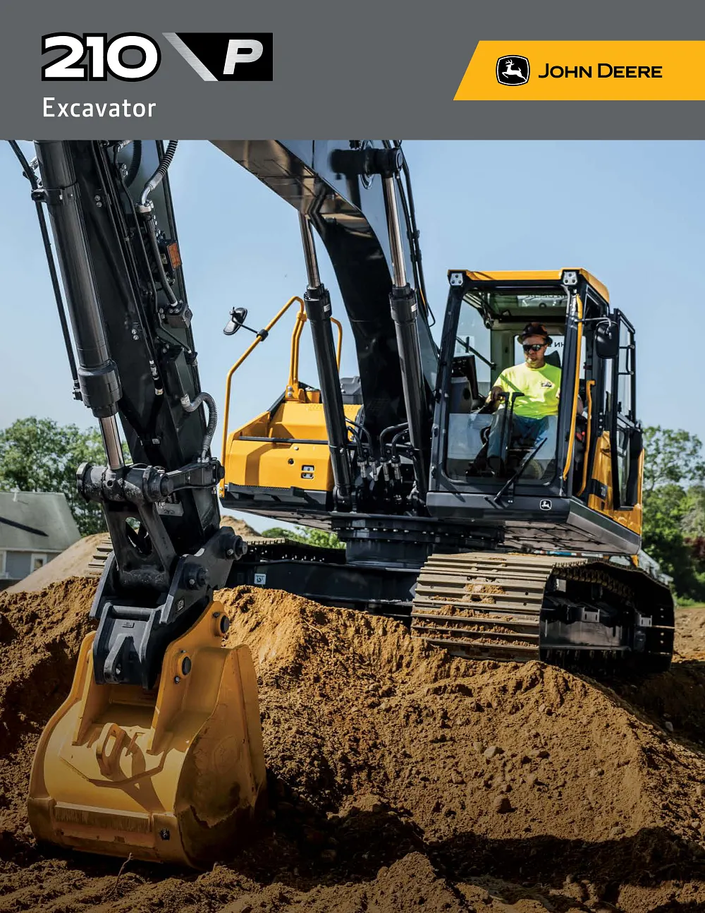 210 P-Tier Excavator Brochure cover