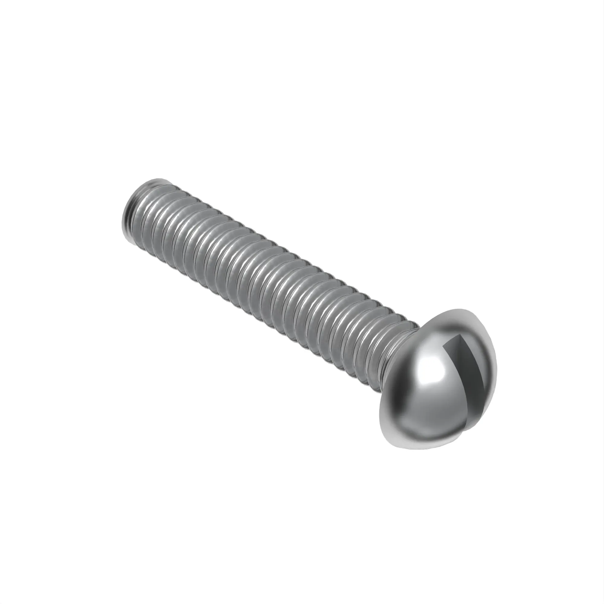 SCREW, MACH, SLOTTED ROUND HEA