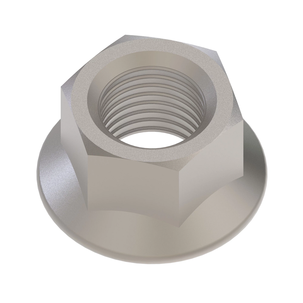 Lock Nut, Metric, Hex Fl, Self