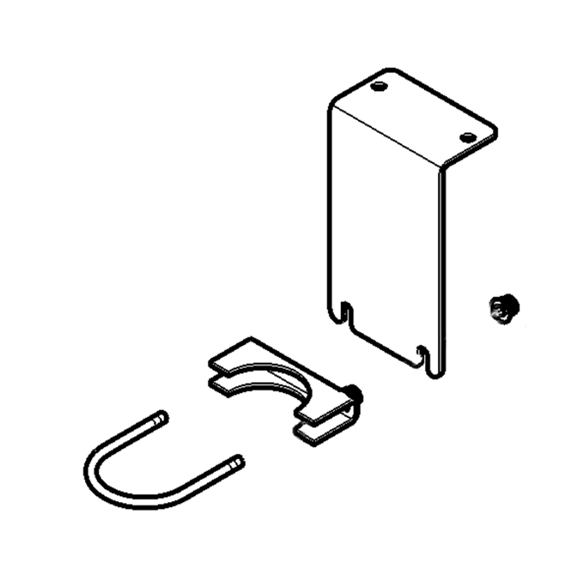 John Deere Anti-Rotation L-Bracket Kit with Saddle and U-Bolt - BPF10848