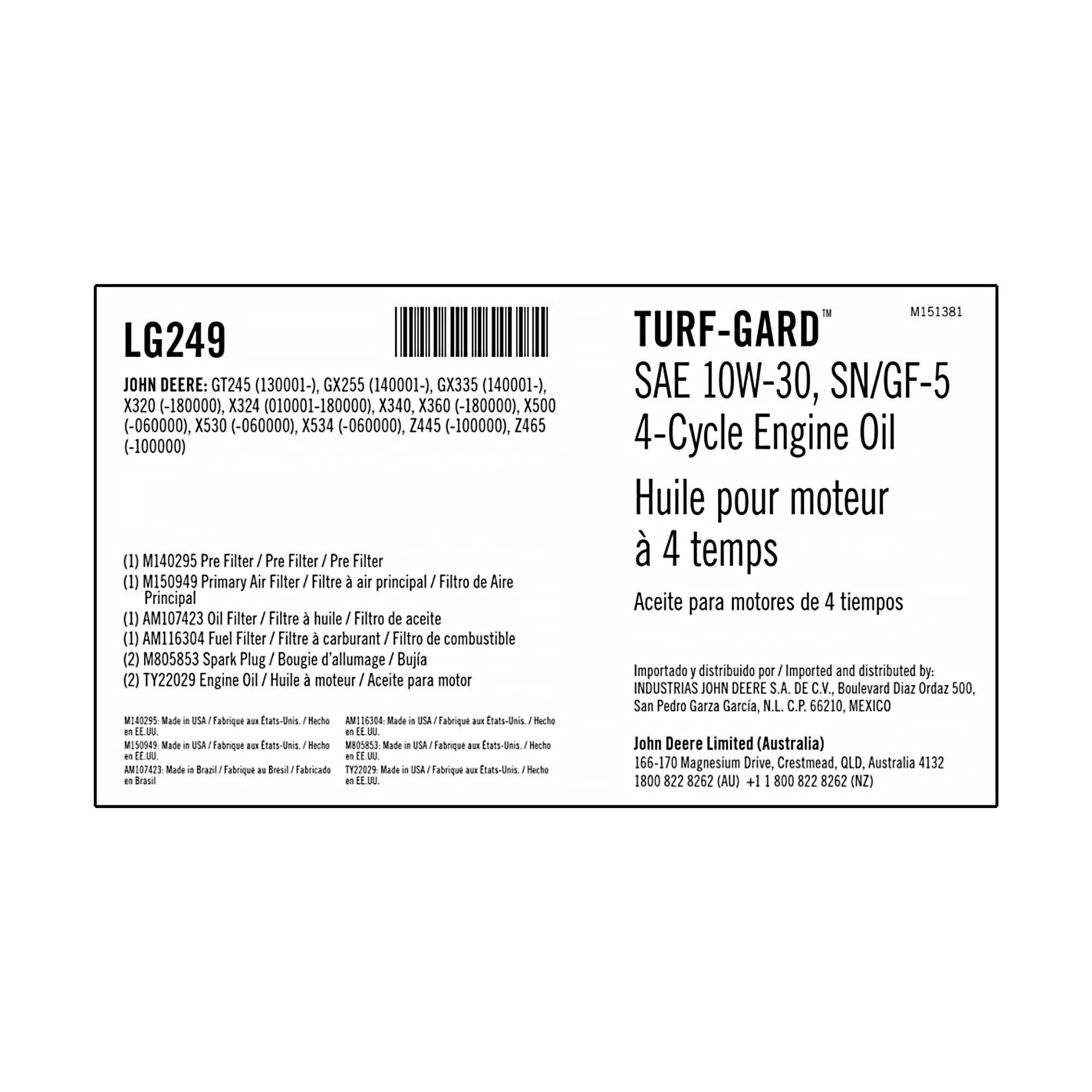 John Deere Home Maintenance Kit - LG249