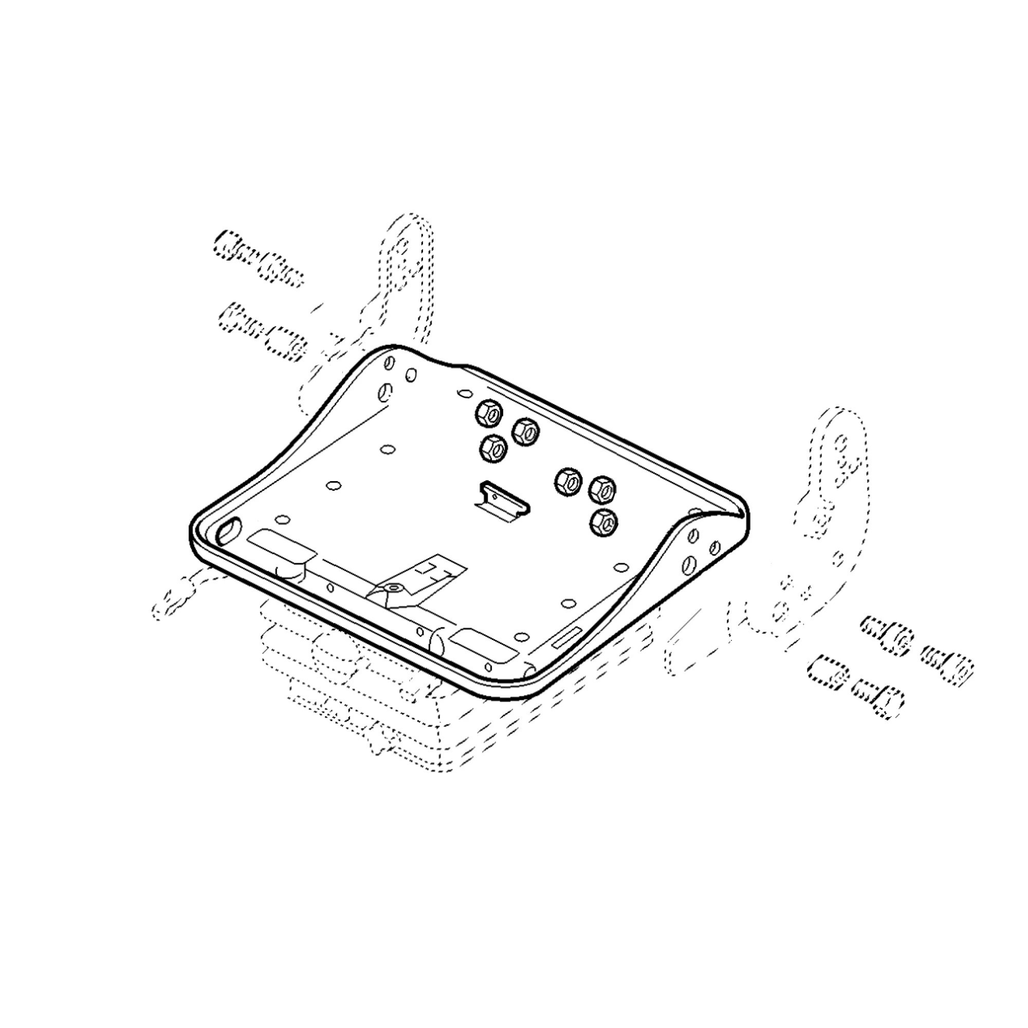 John Deere Seat Comfort Plate - AL117277