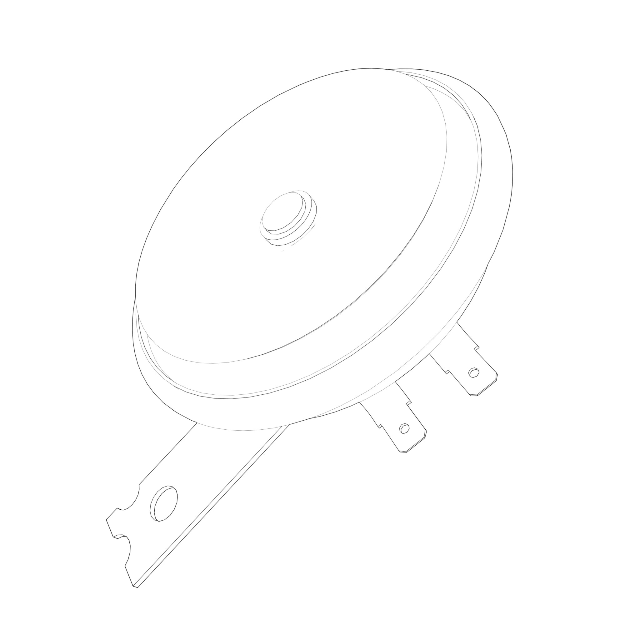 HORN, 90 DIA FOR R2 HOMOLOGATION RE