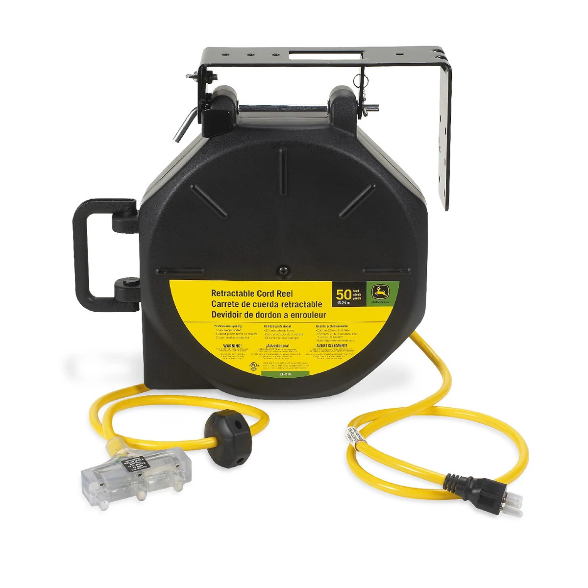 "50' Retractable Cord Reel - 12 Gauge (ET-1114-J)"