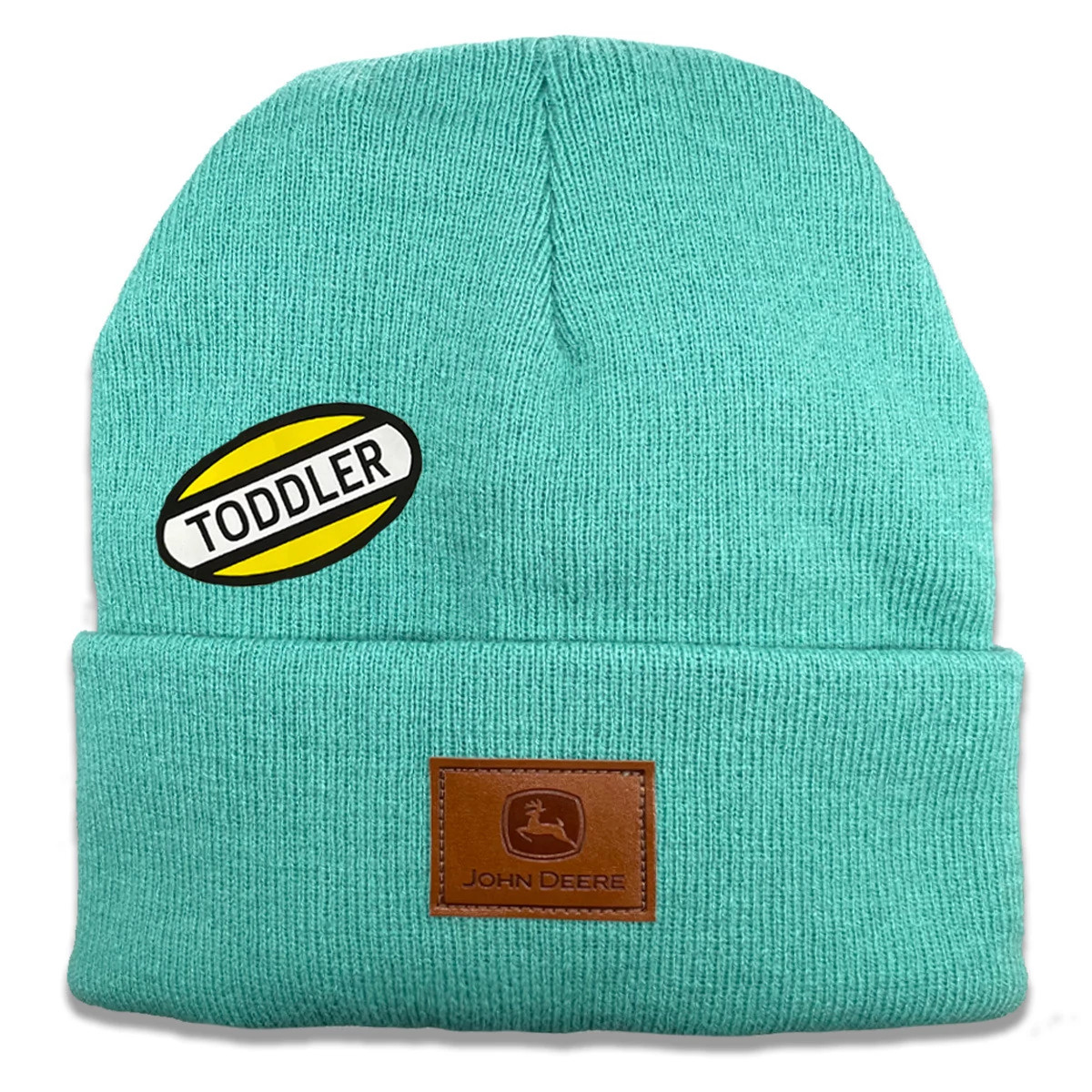 "Toddler Cuffed Beanie with Leather Logo Patch"