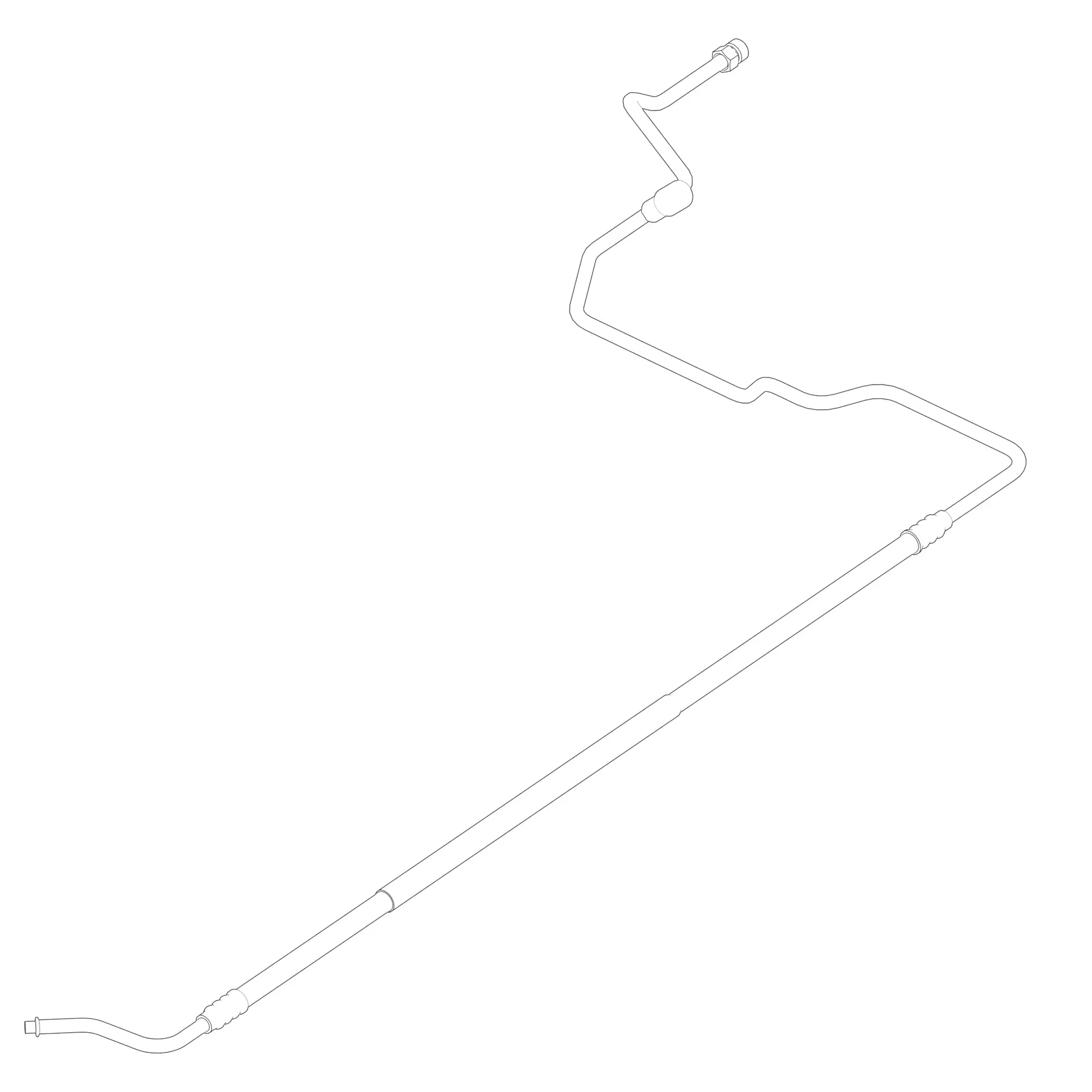 John Deere Refrigerant Hose, Pressure Side - AL214535