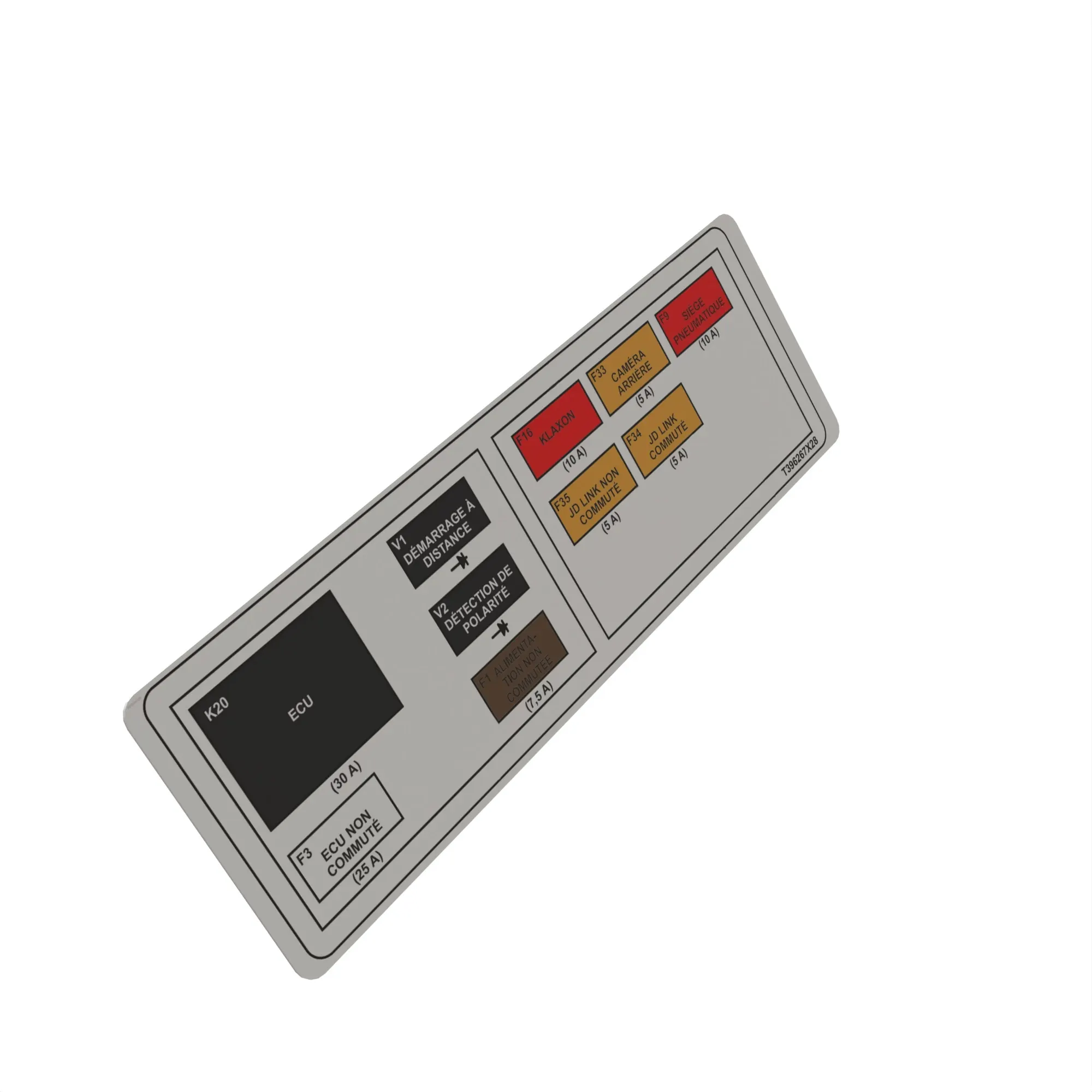Label, Mf-G Fuse Panel Left