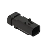 John Deere Gray Electrical Connector Housing, Cavities 2 - 57M9777