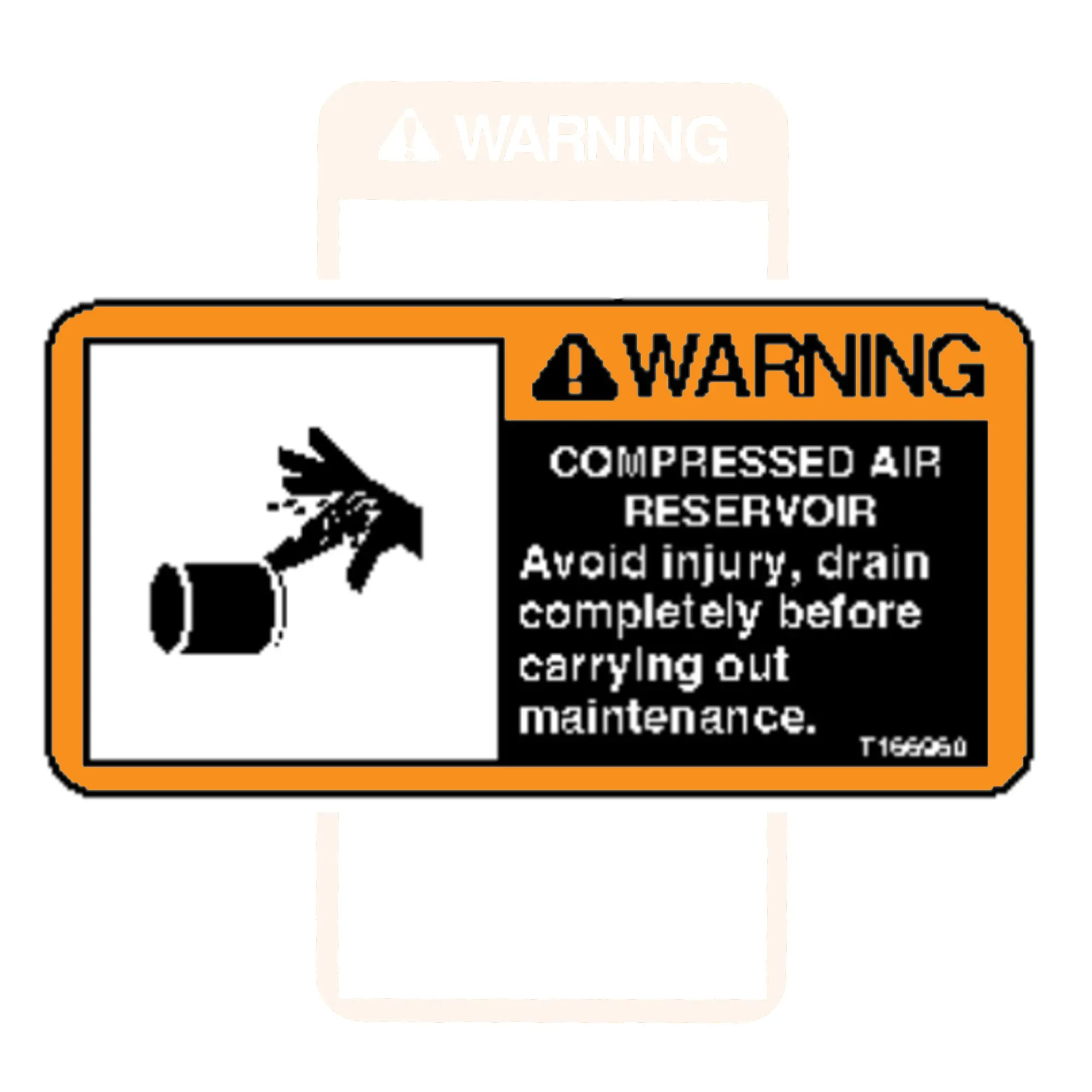 Label, Warning, Compressed Air