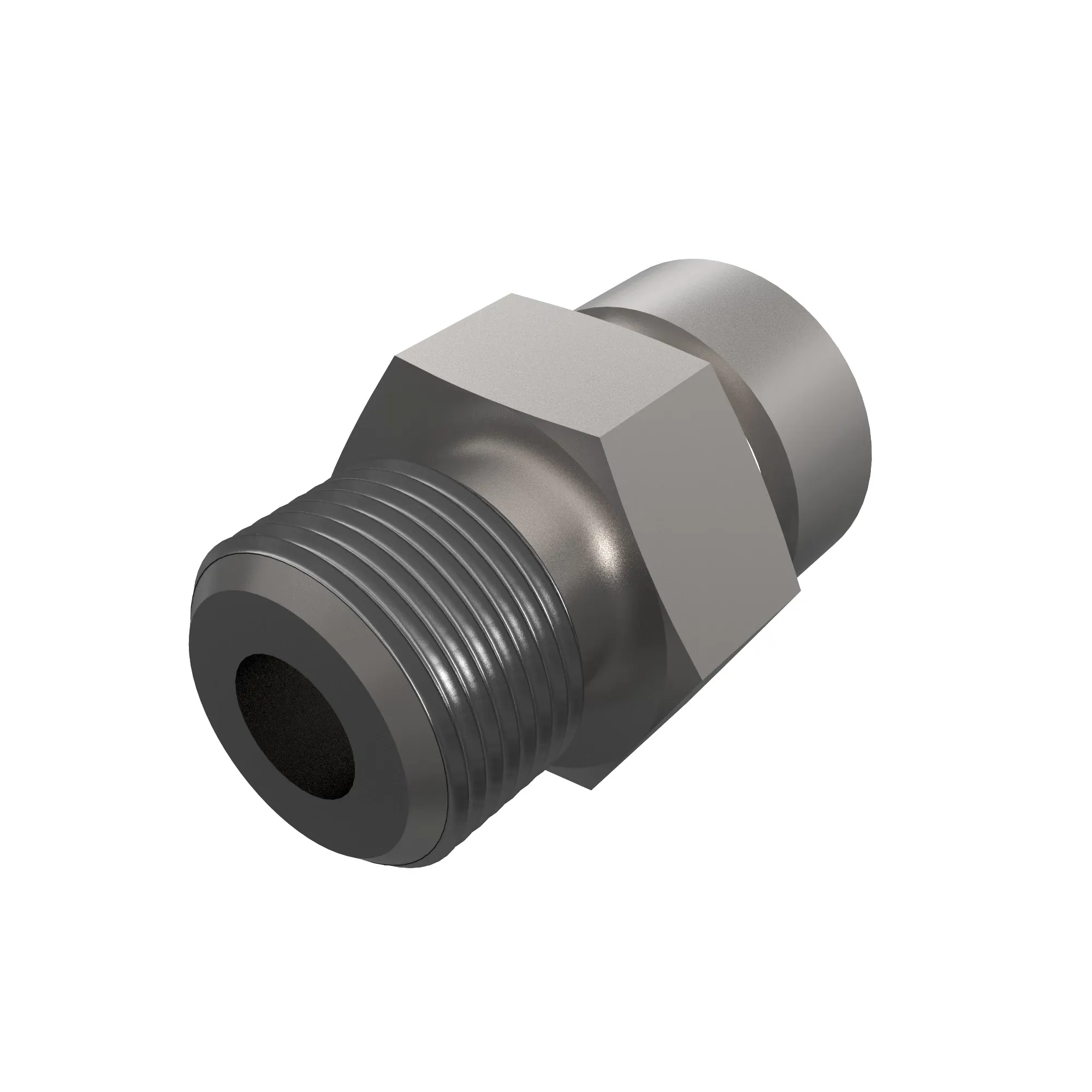 STUD STRAIGHT, ORFS W/METRIC HEX