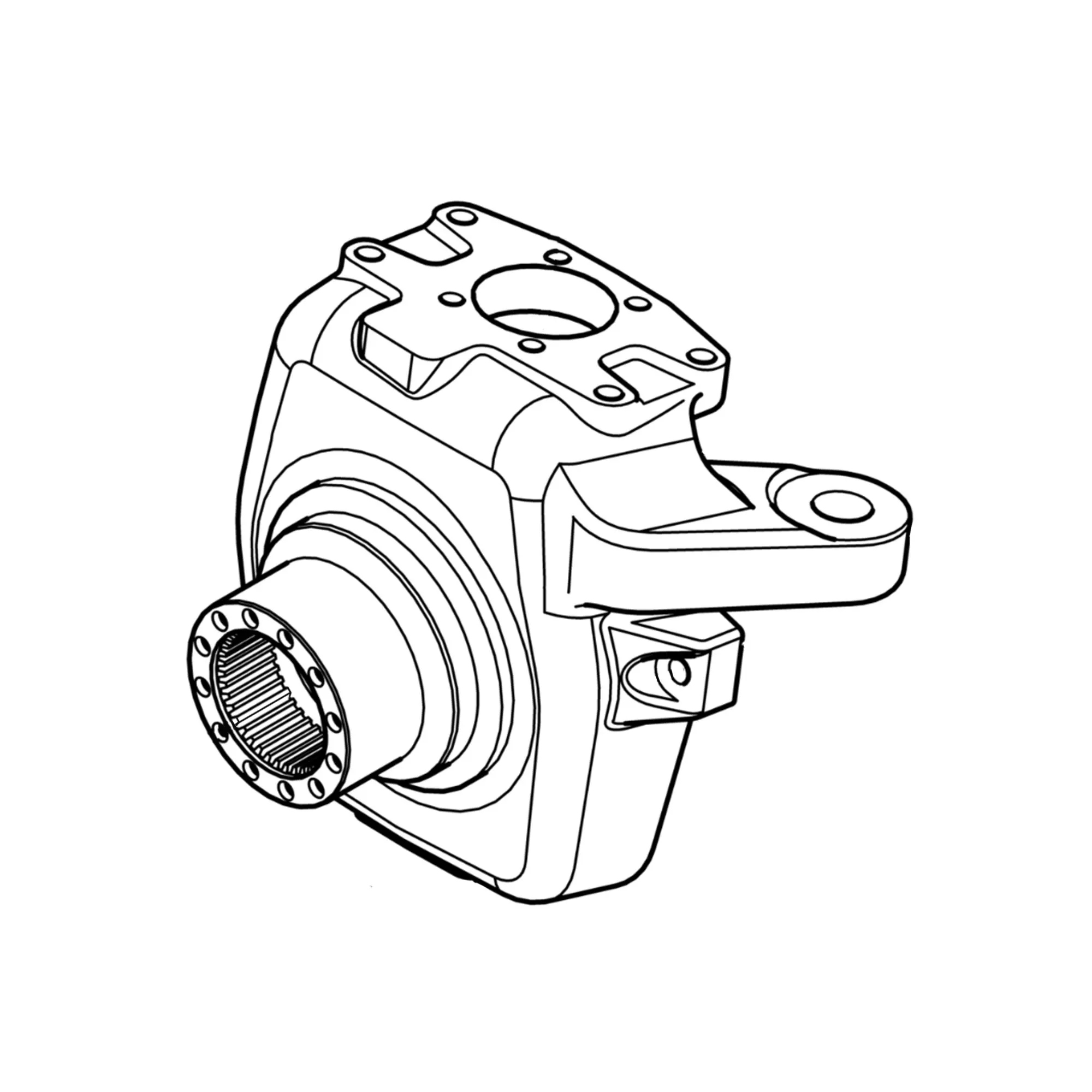 John Deere Knuckle Housing, Right Side - L225847