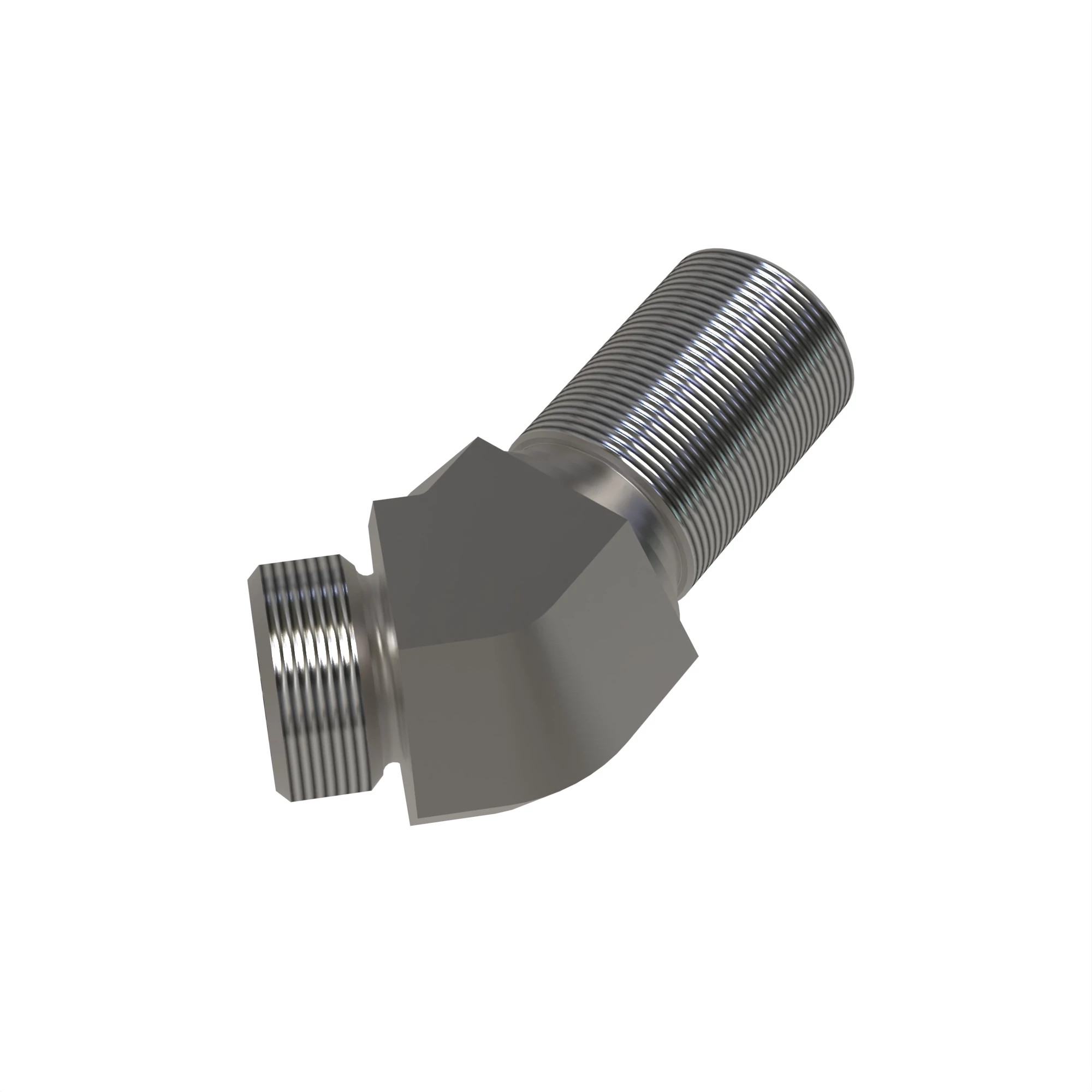 45 DEGREE BULKHEAD ELBOW, ORFS