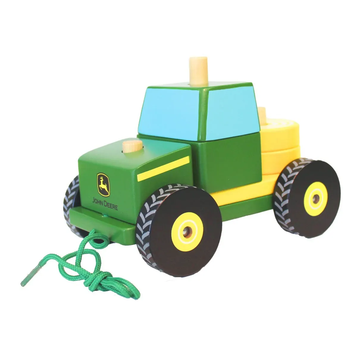 Wooden Tractor Stack Toy