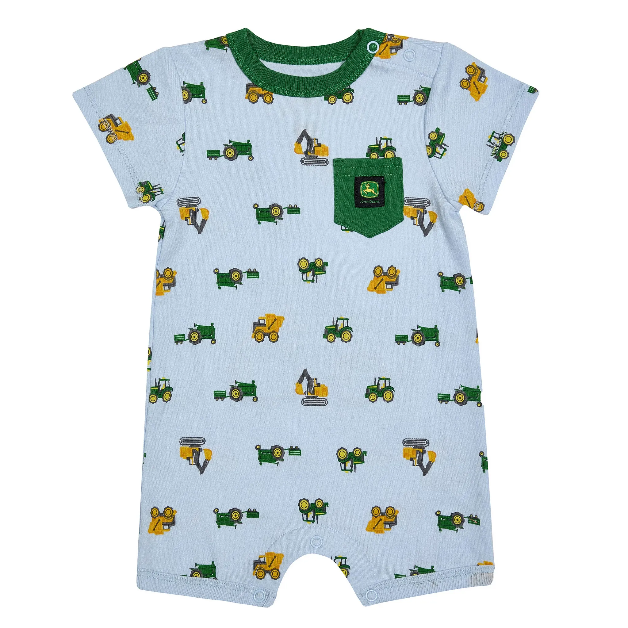 Infant Short Sleeve Tractor Romper