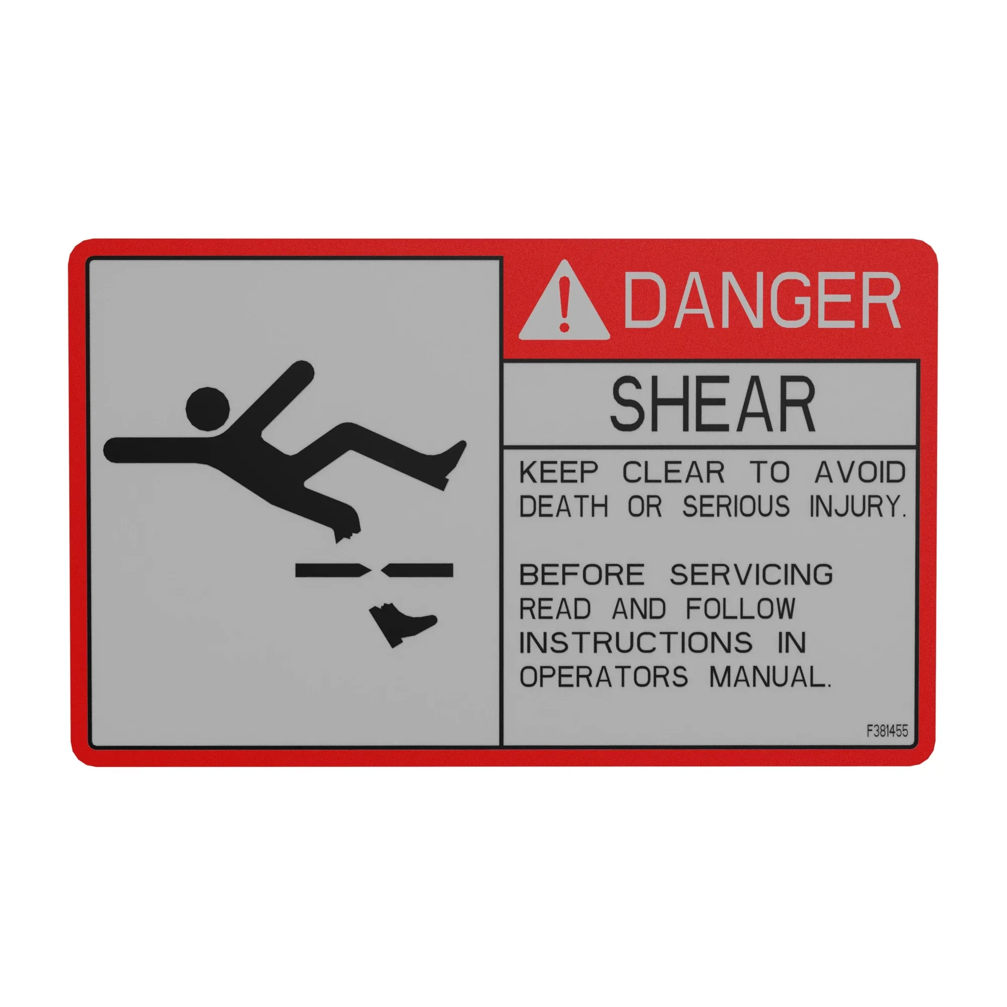 John Deere Safety Sign - T256595