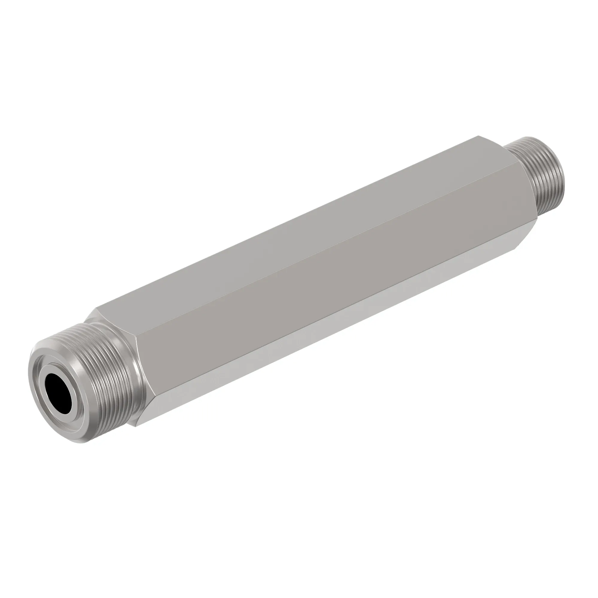 John Deere Long Hexagonal Head Straight Threaded Fitting - T217532