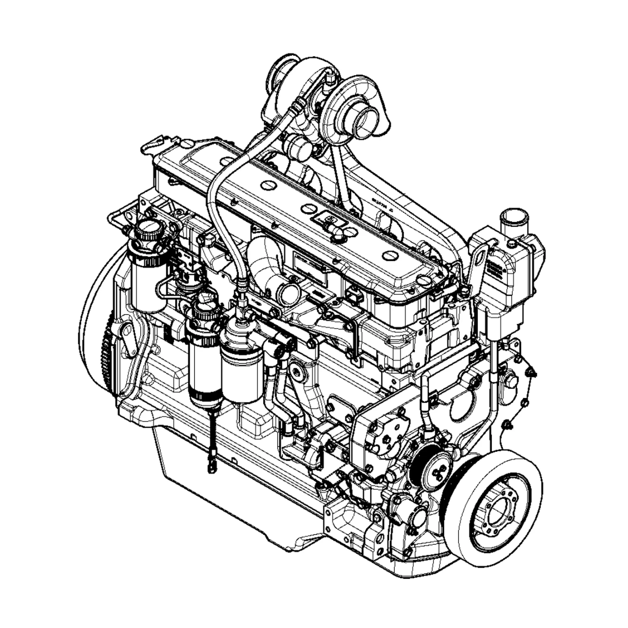John Deere Diesel Engine, 6.8 Liter, Tier 3 - PE10960