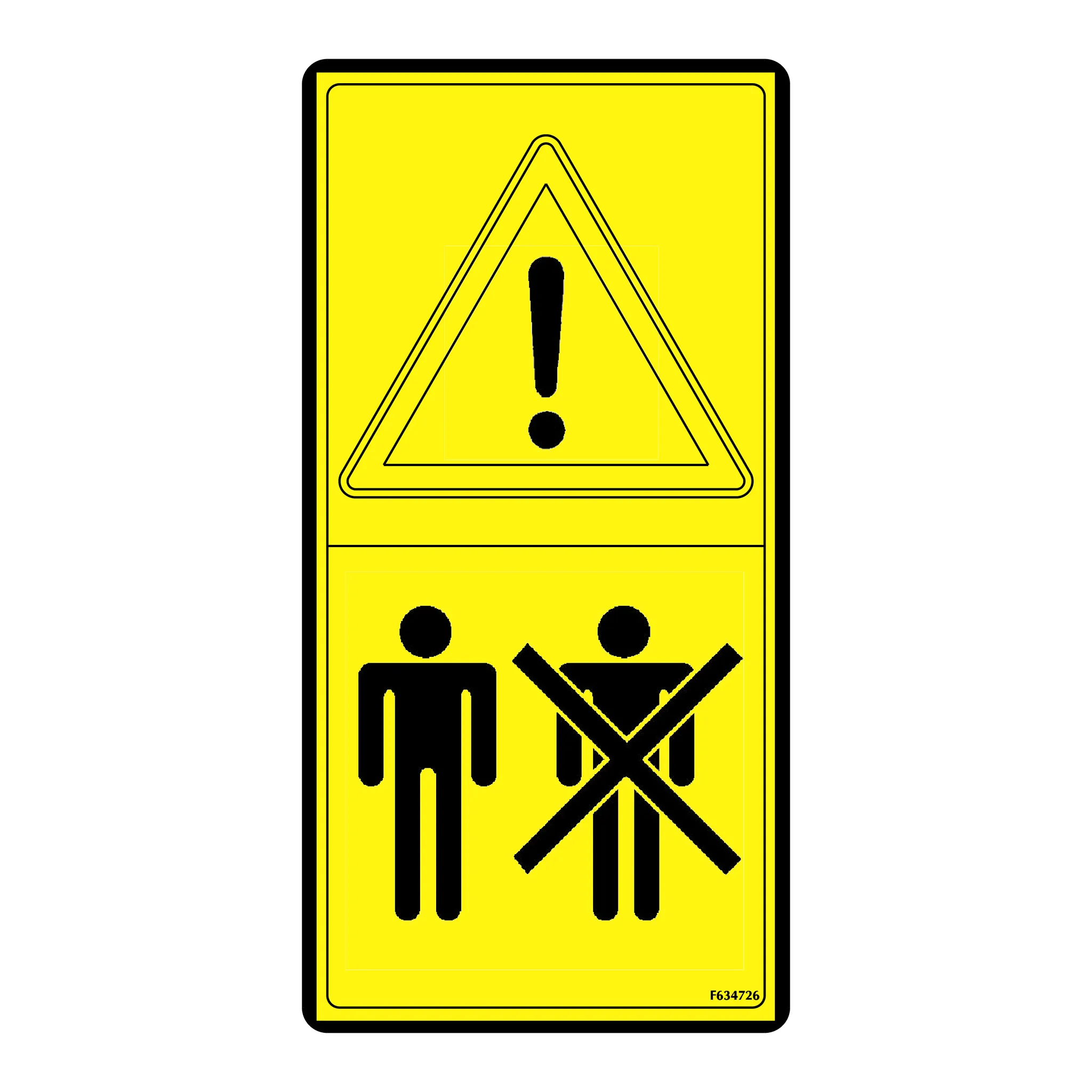 John Deere No Passengers Label - F634726