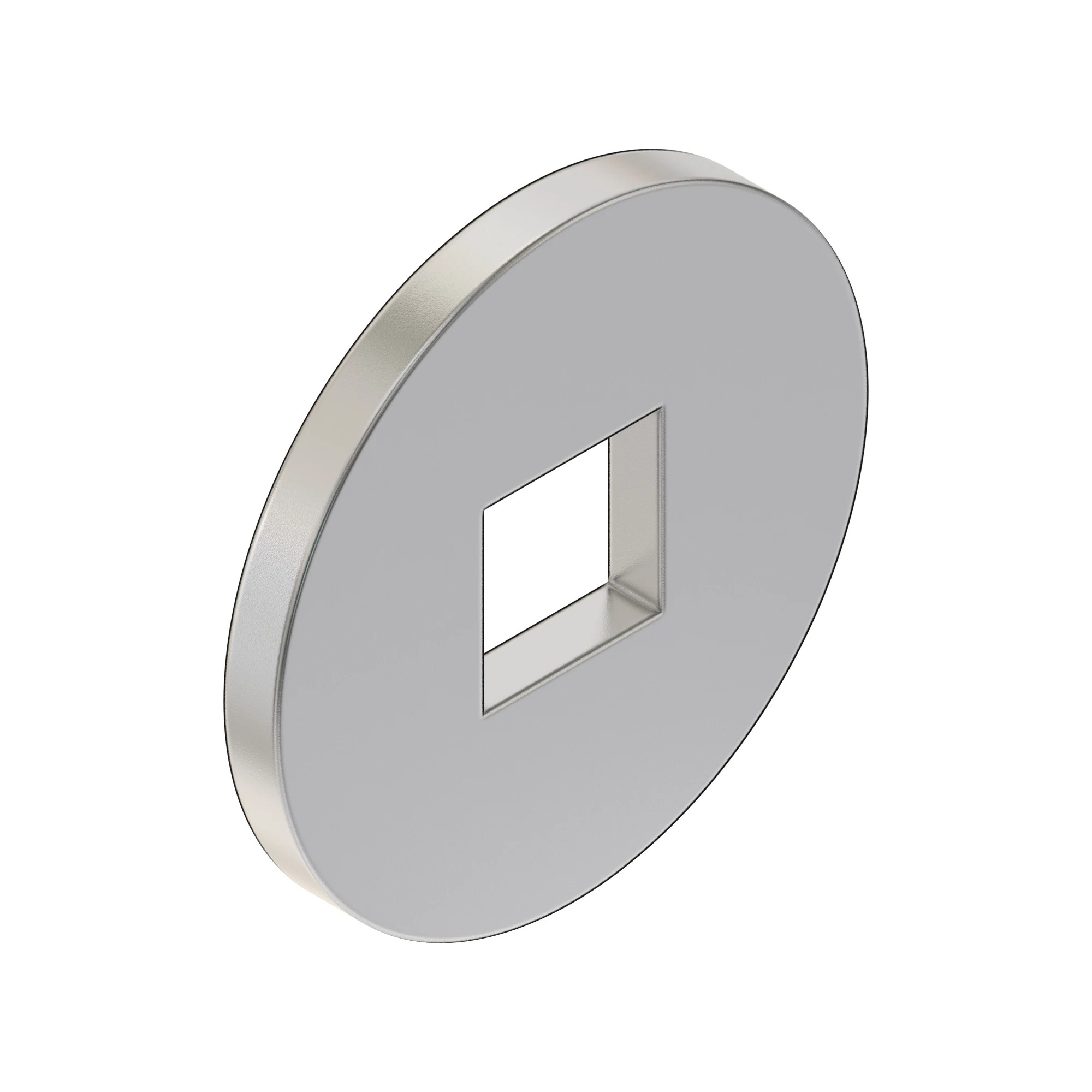 WASHER, METALLIC, SQUARE HOLE
