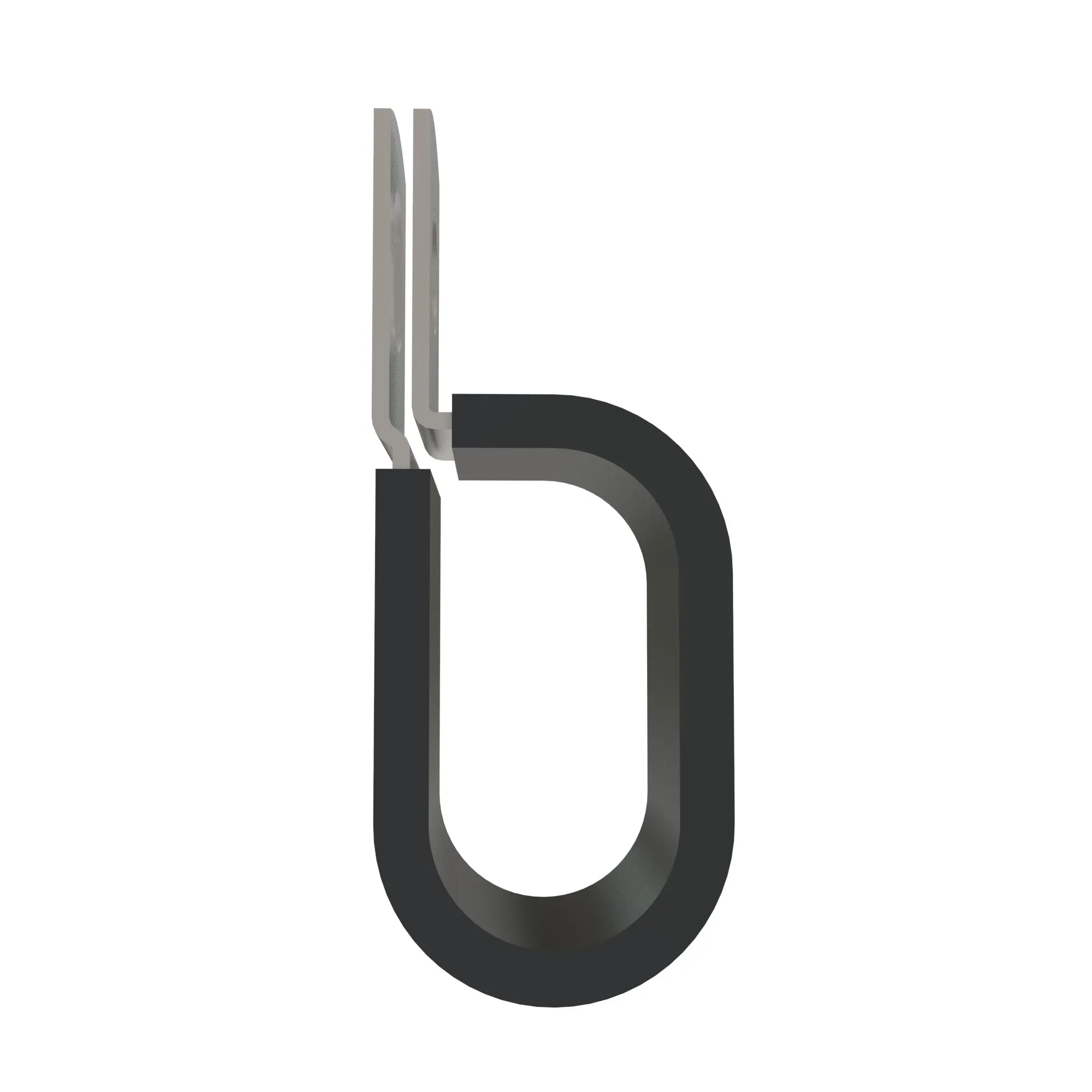 P-CLAMP,DOUBLE, 17.4 DIA CUSHIONED SILICONE
