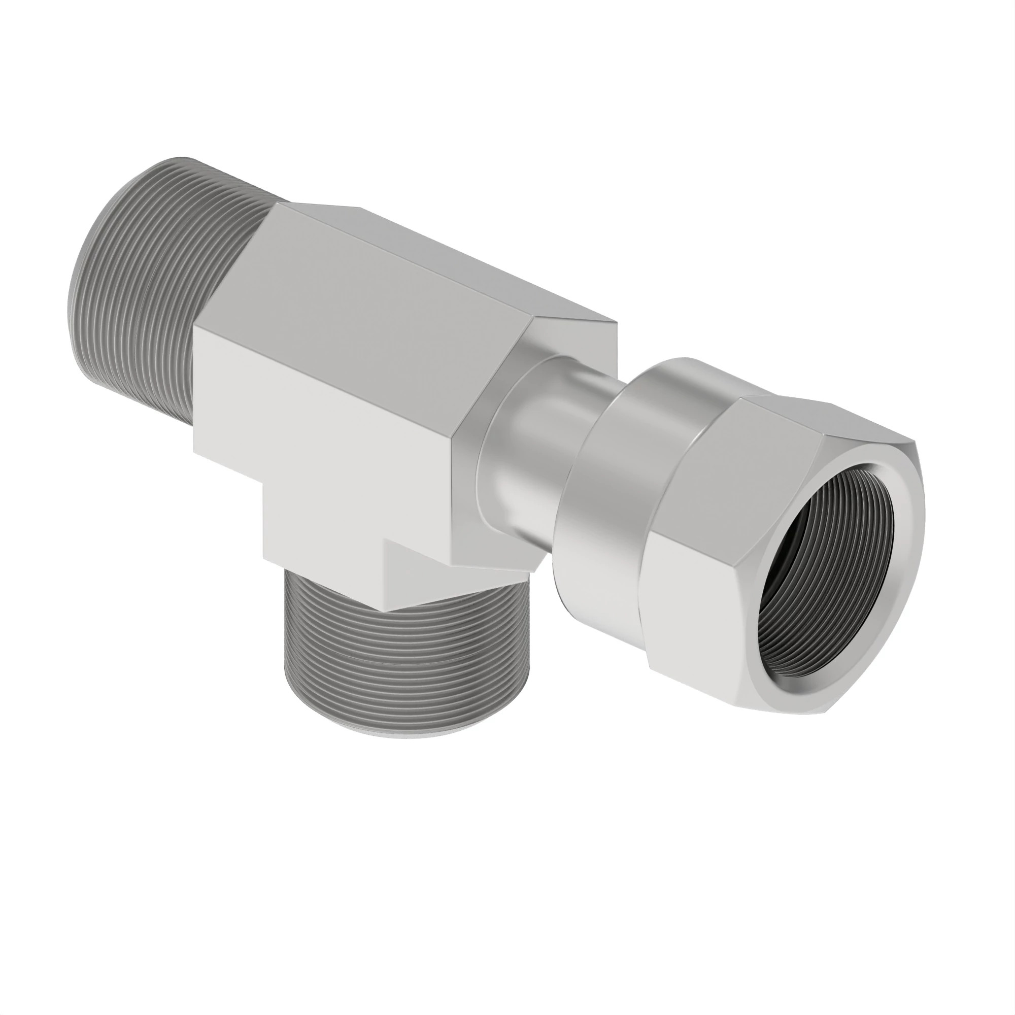 FITTING,SWIVEL RUN TEE ORFS