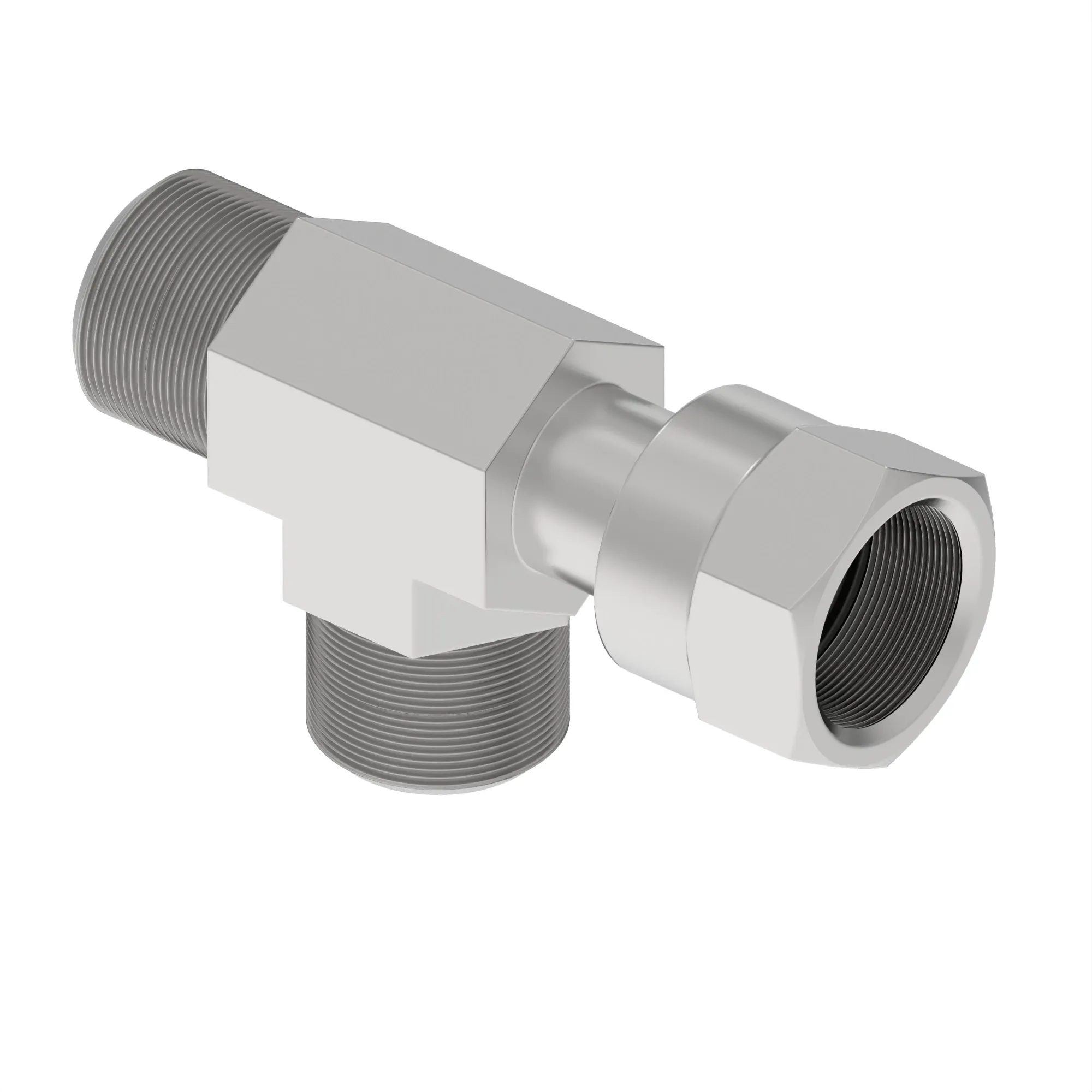 FITTING,SWIVEL RUN TEE ORFS