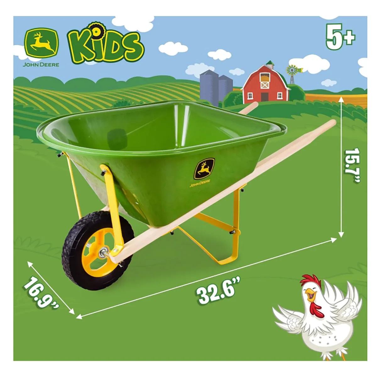 8 Piece Garden Set with Wheelbarrow