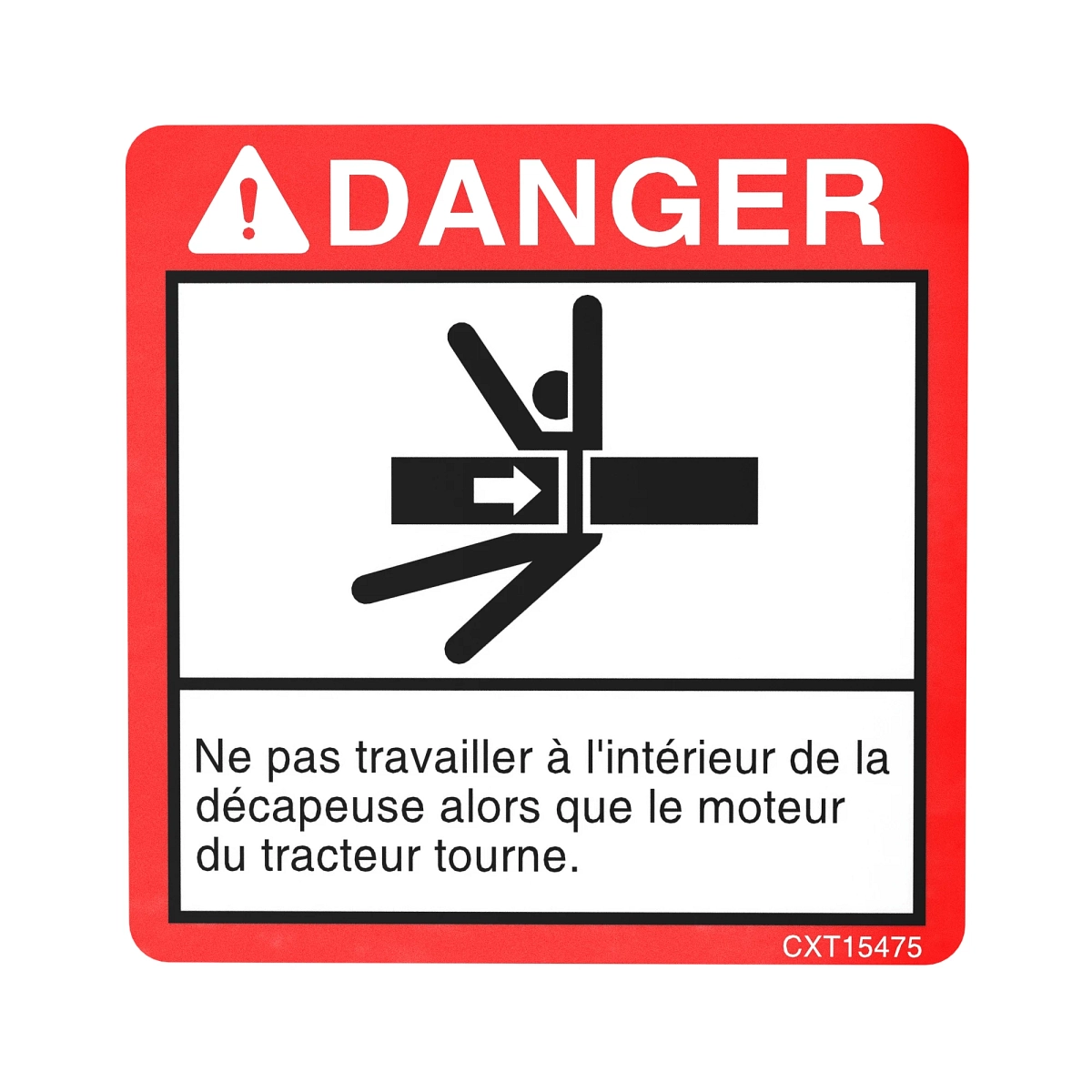 Safety Sign, Decal-Danger Inside Sc