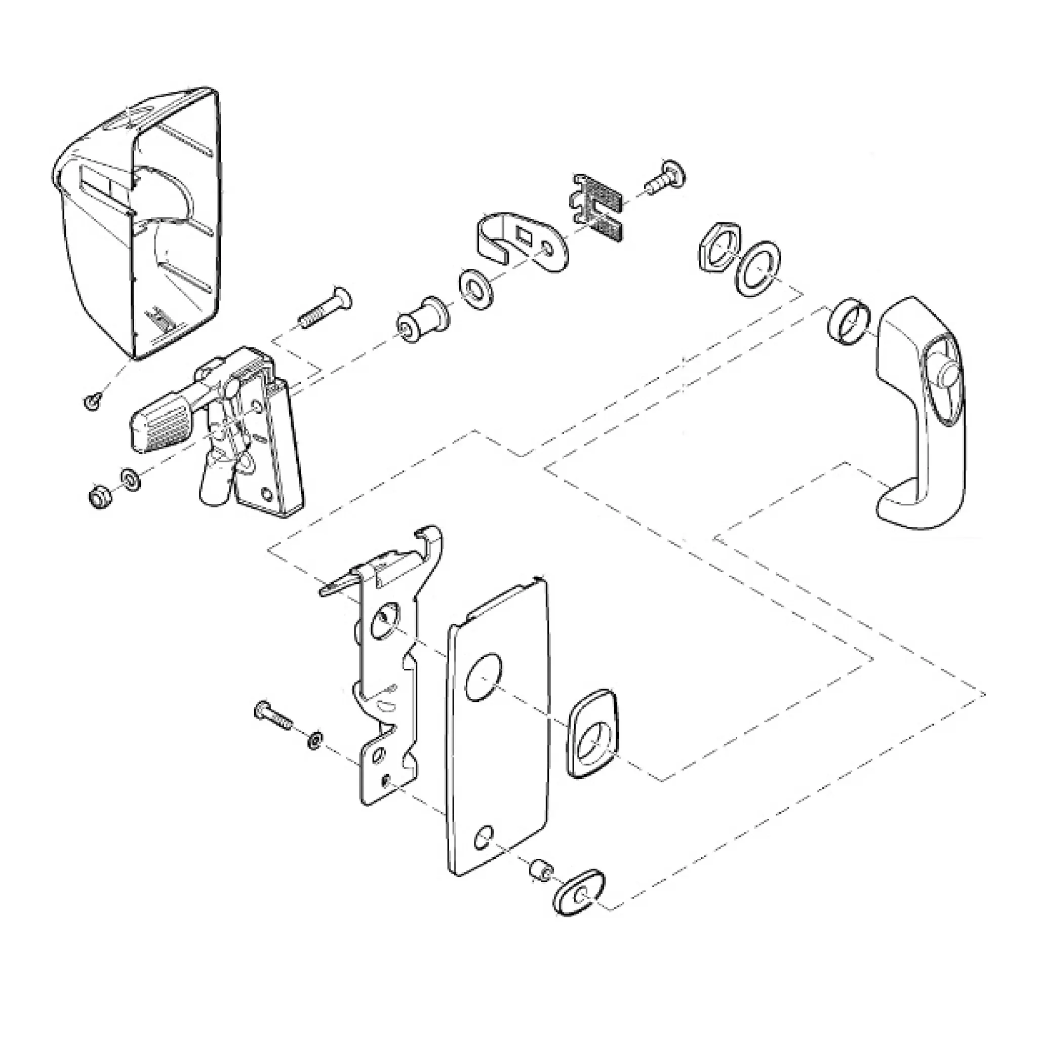 John Deere Left Side Door Handle Kit - AL115310