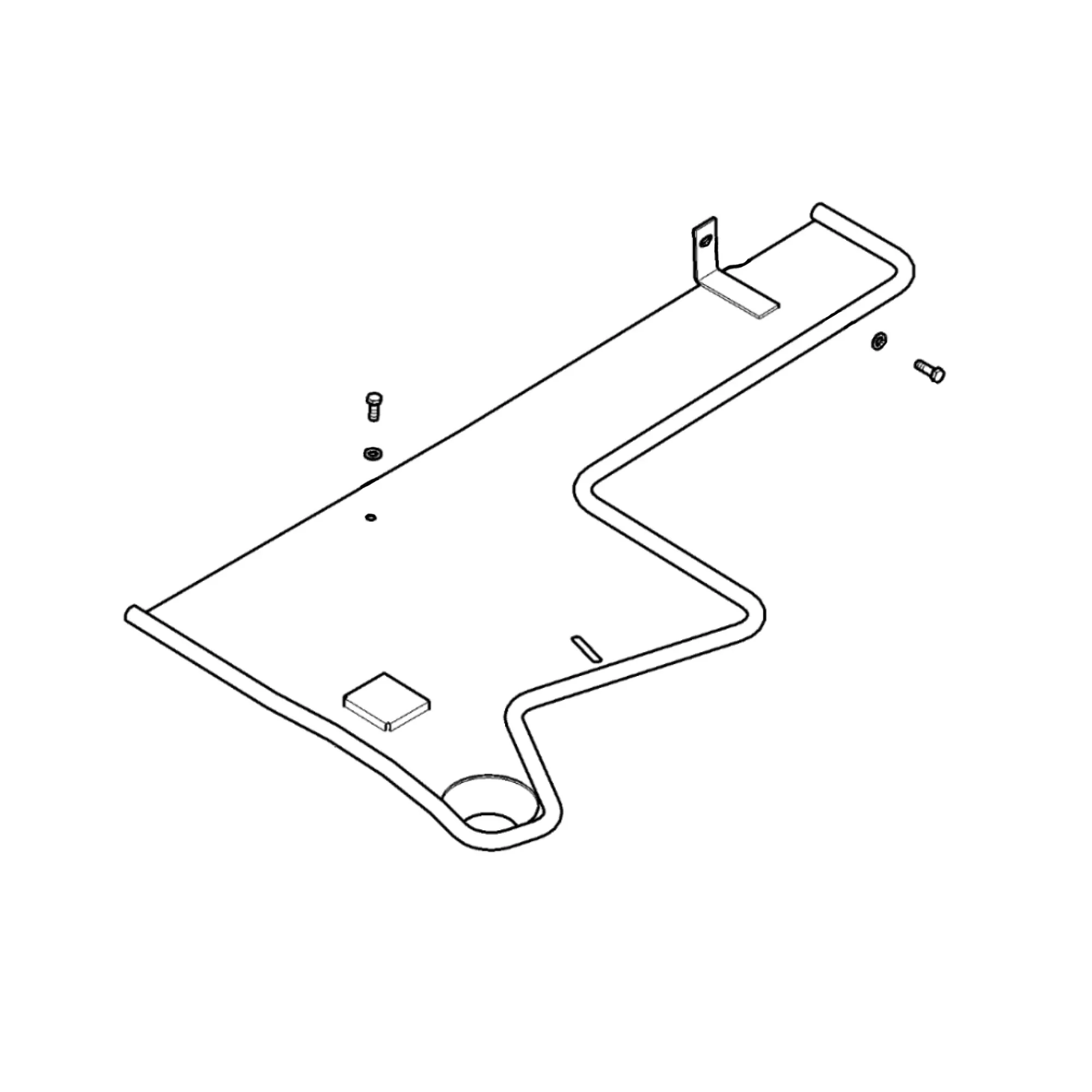John Deere Fuel Tank Bottom Guard Attachment  - AL204819